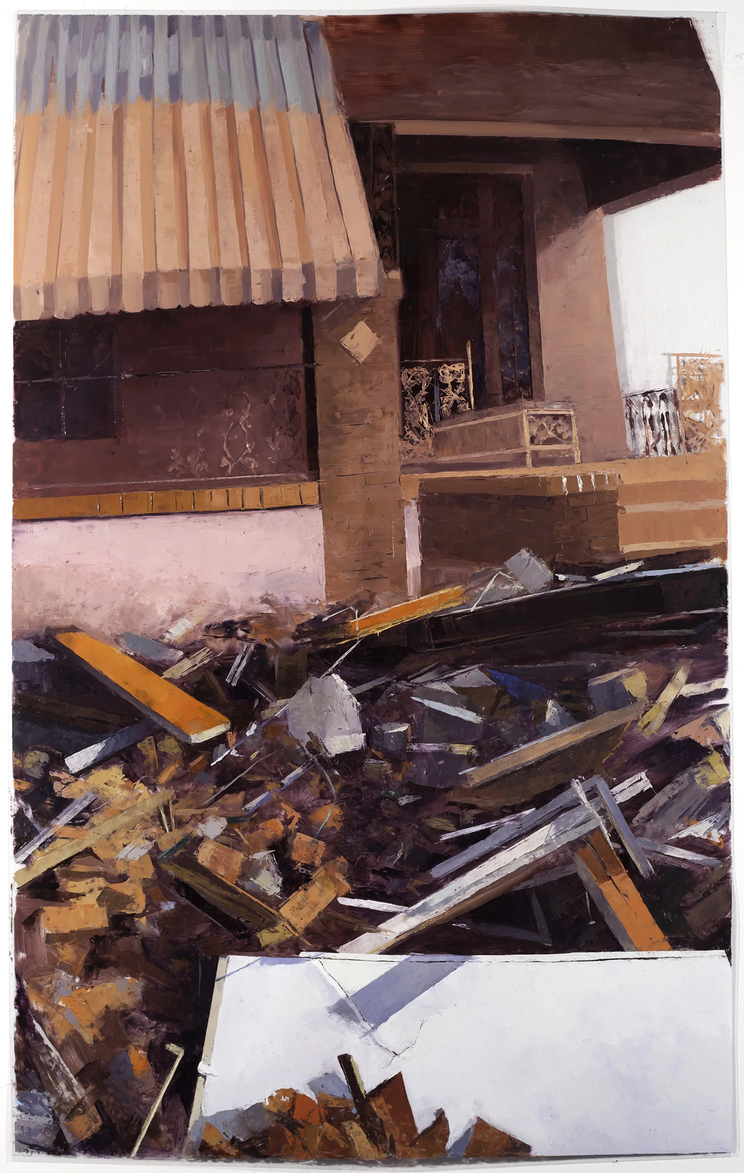 1809 Esplanade , 2017 oil on dura-lar, 40 x 25 in