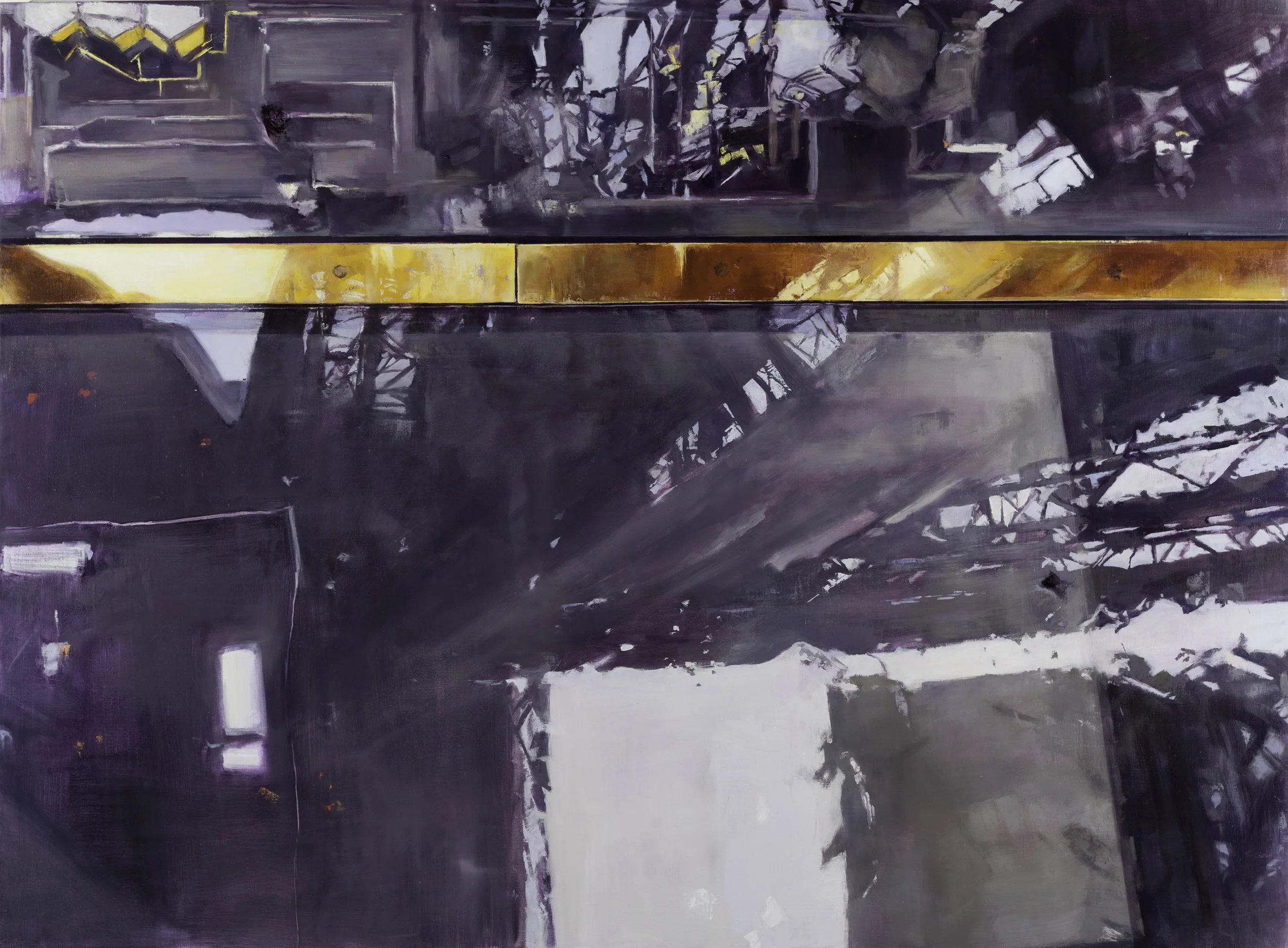 Five Hours in Paris, 2016 oil on linen, 44 x 60 in