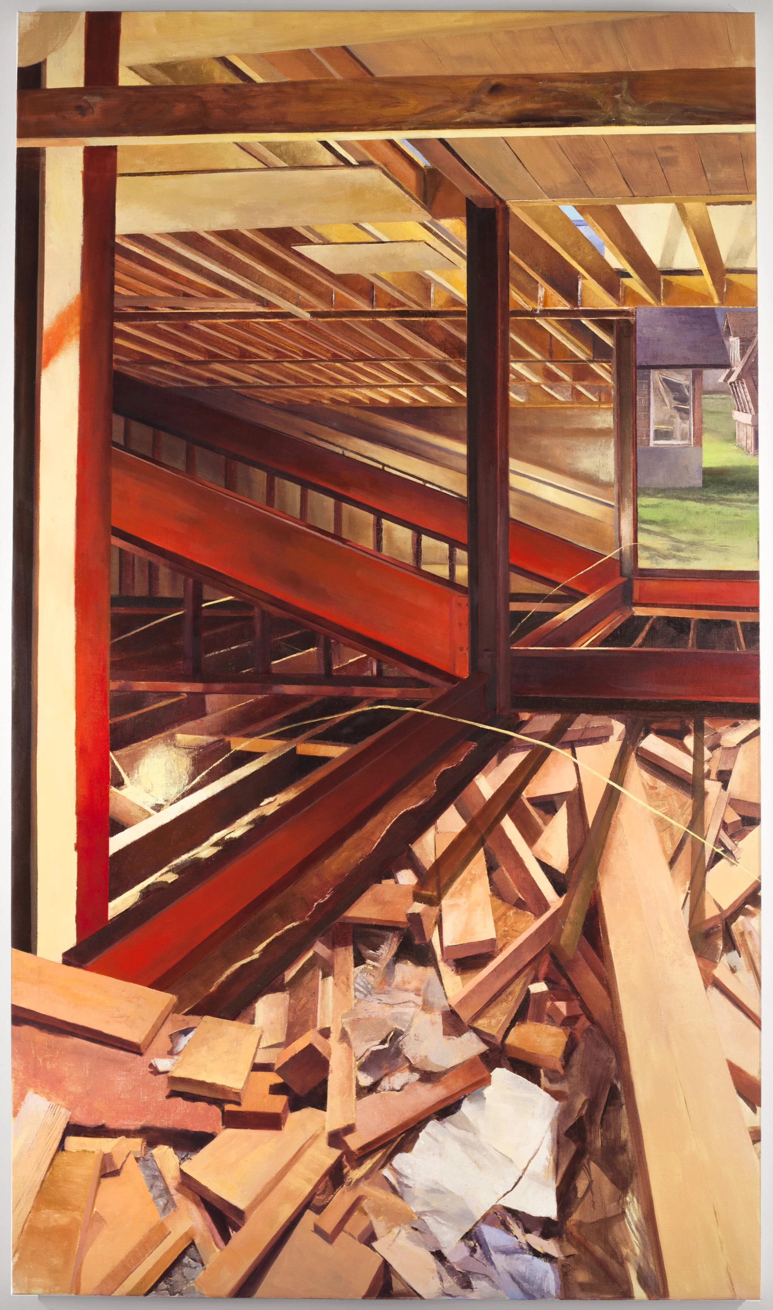 November , 2016 oil on linen, 80 x 46 in