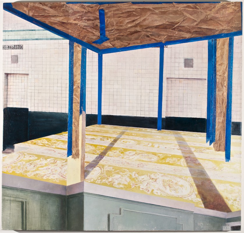 Covered , 2013 oil on linen, 40 x 42 in