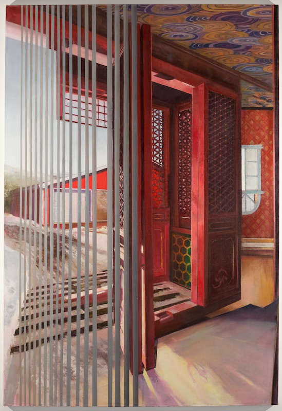   Before The Cattle Guard , 2015 oil on linen, 70 x 48 in 