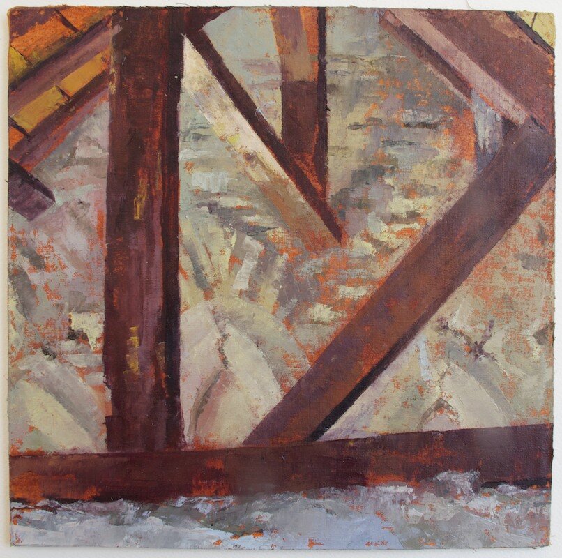   Les Combles 2 , 2013 oil on muslin on board, 8 x 8 in 