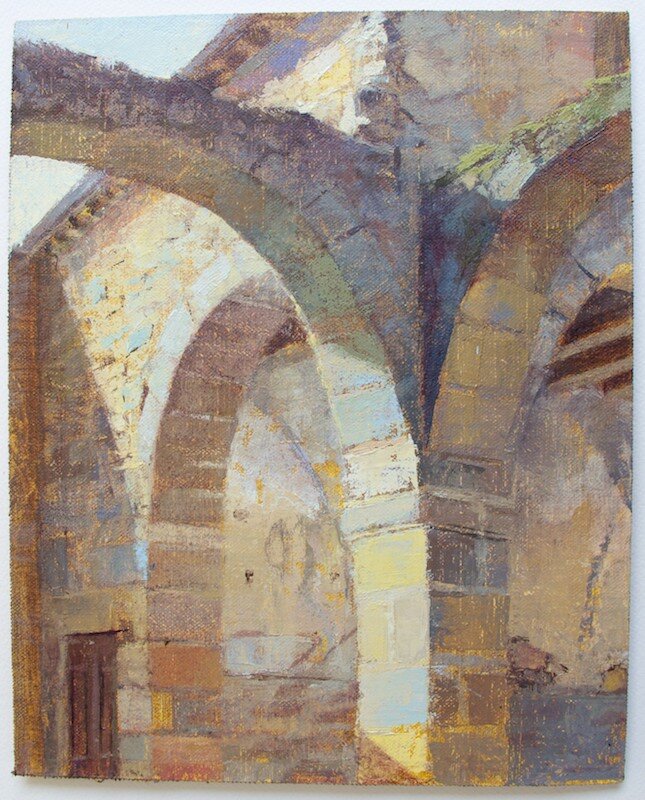   Cloisters 2,  2013 oil on linen on board, 18 x 12 in 