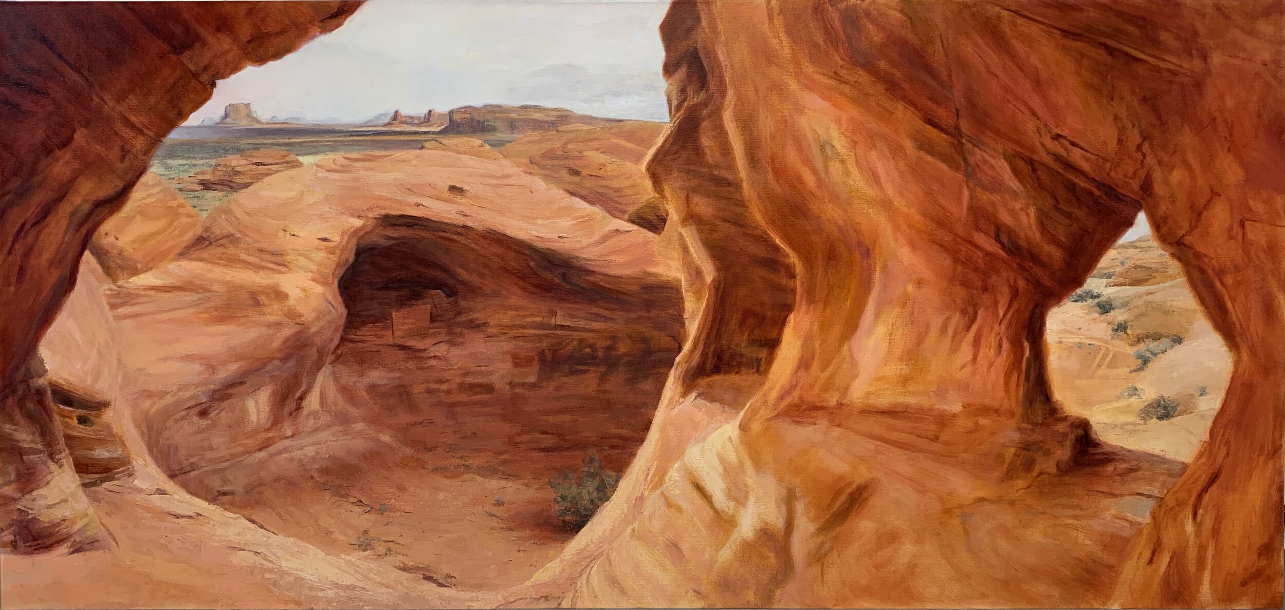   Mystery Valley , 2020 oil on linen, 36 x 80 in 