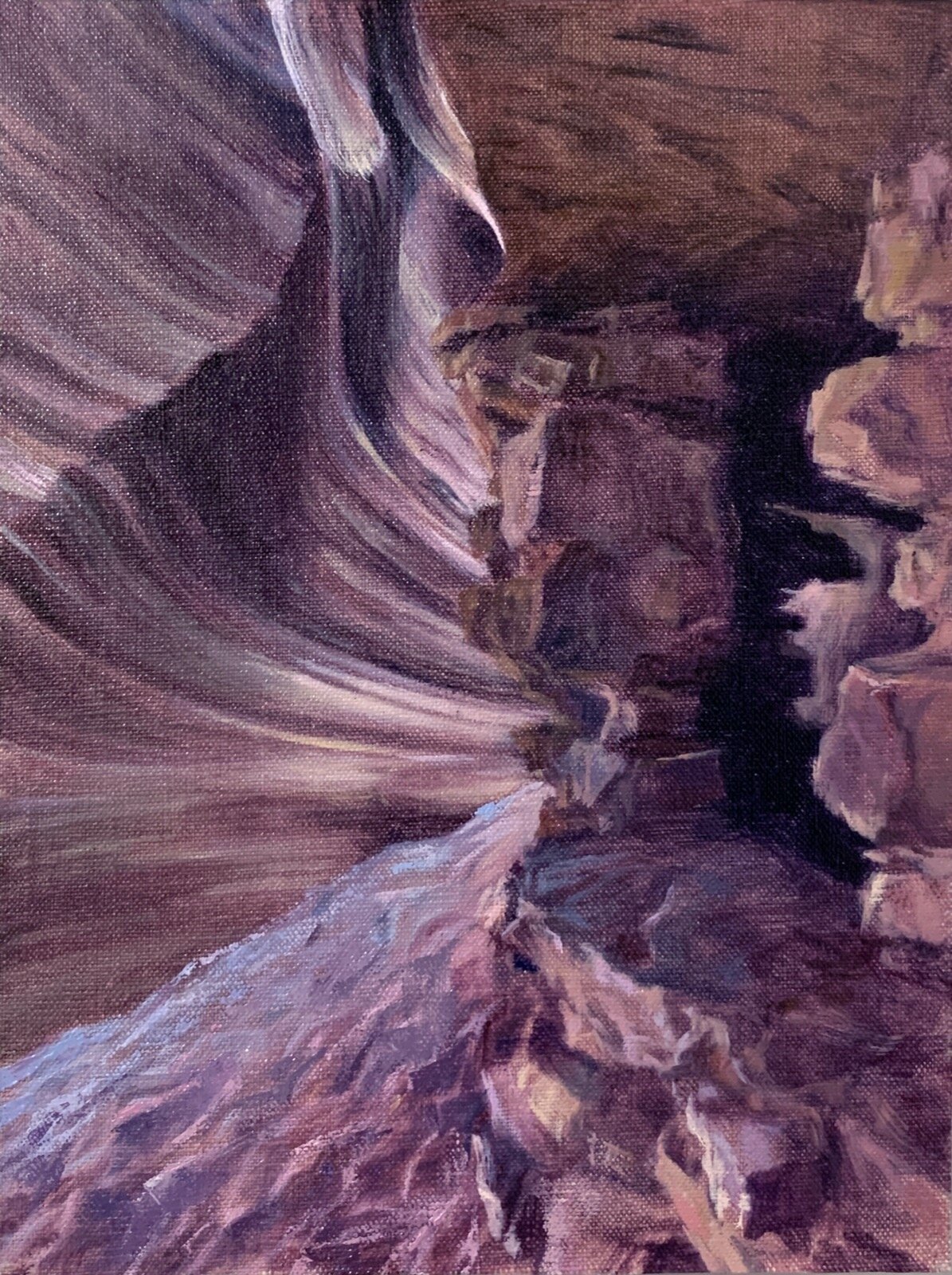   Canyonland , 2020 oil on linen on panel, 12 x 9 in 