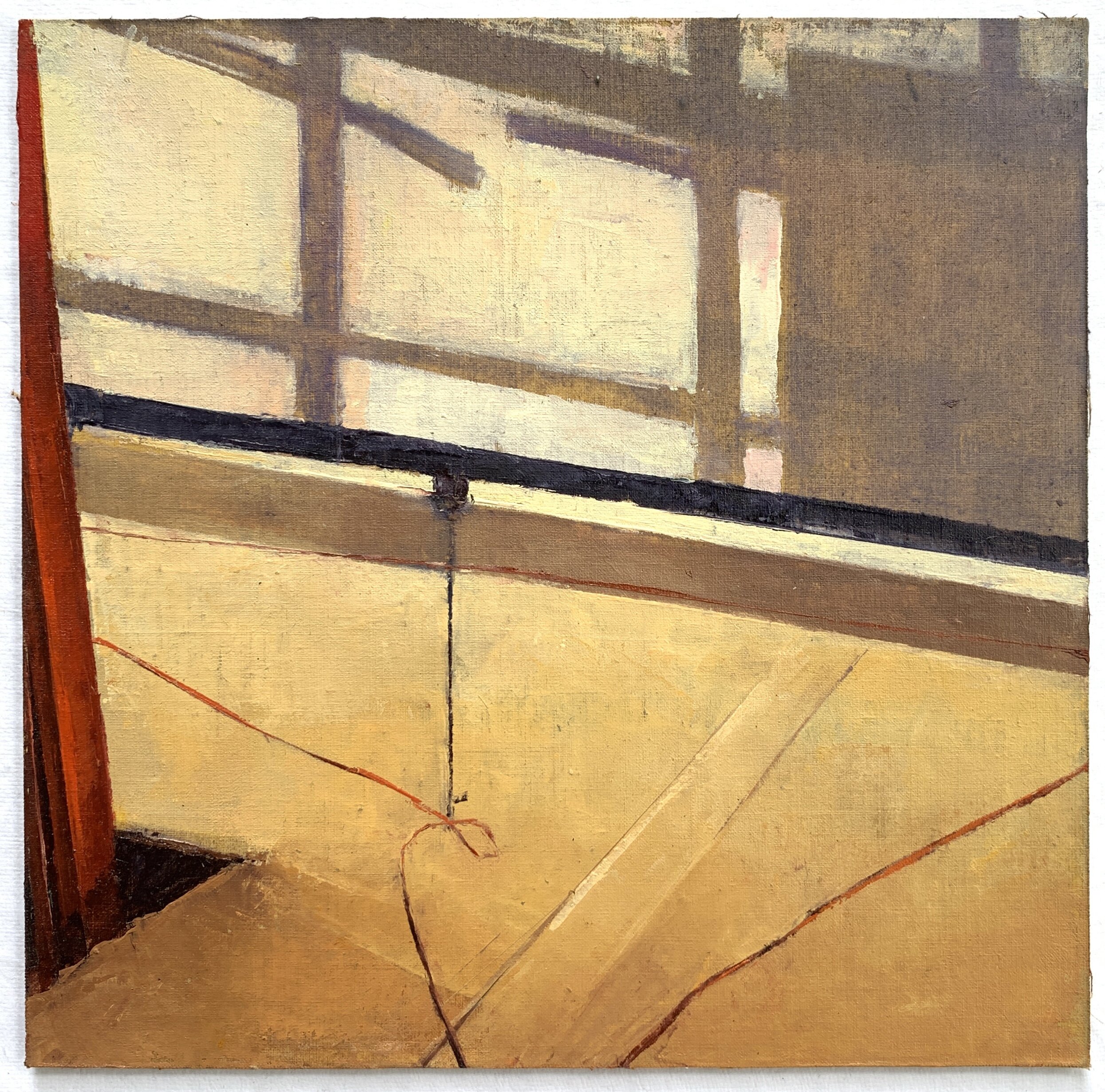 Long Island City, 2016 oil on linen on panel, 8 x 8 in