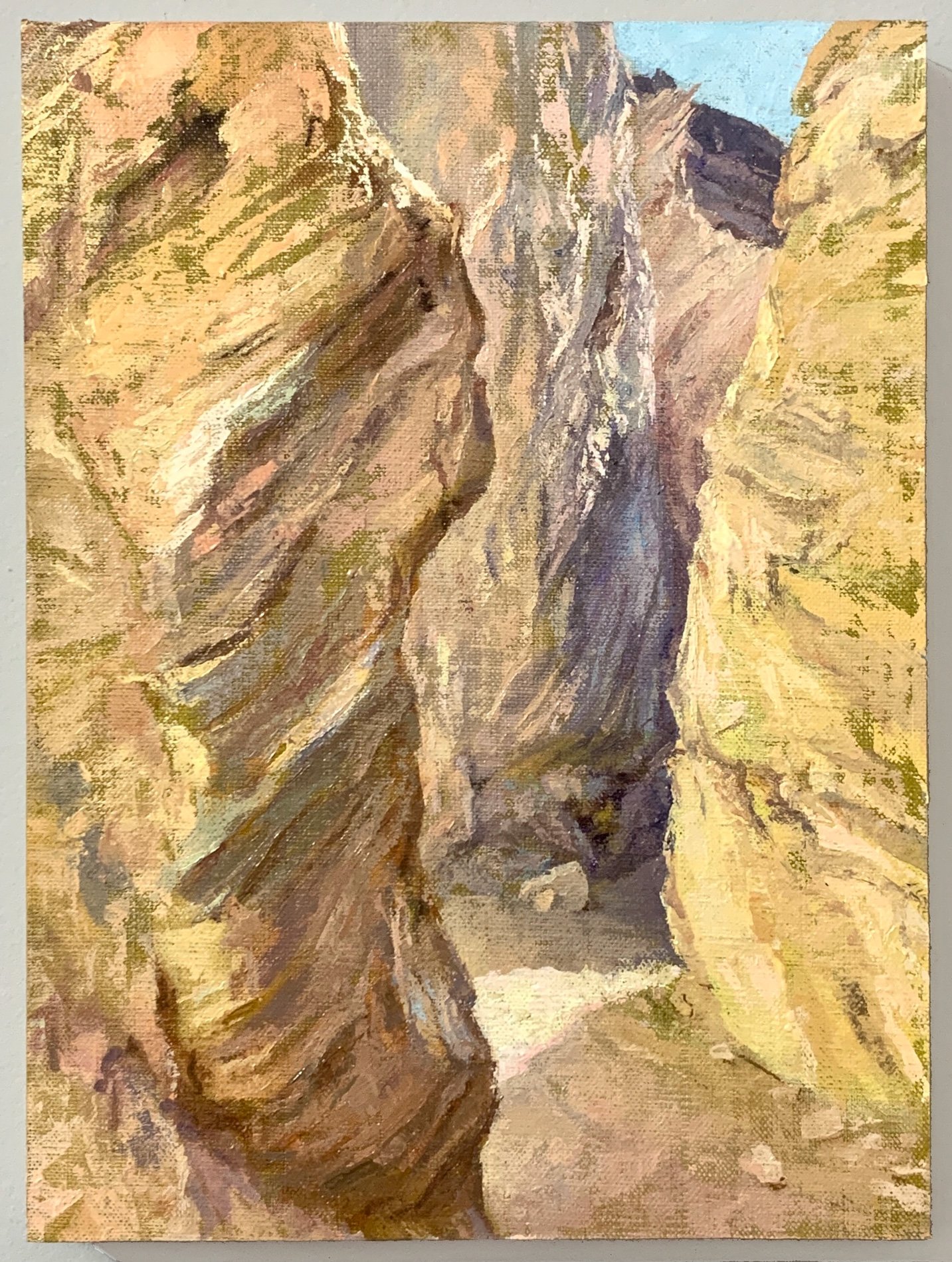  Golden Canyon, 2020 oil on muslin on panel, 12 x 9 in 
