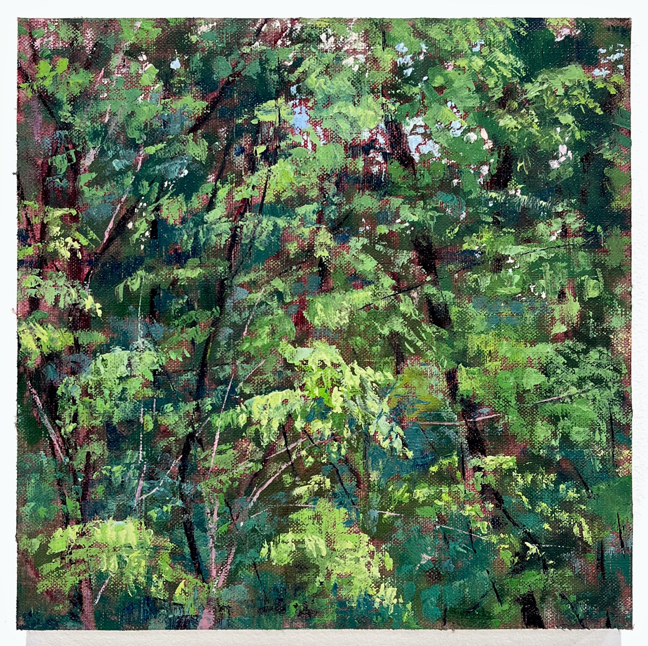   Early Summer,  2022 oil on linen on panel 10 x 10 in 