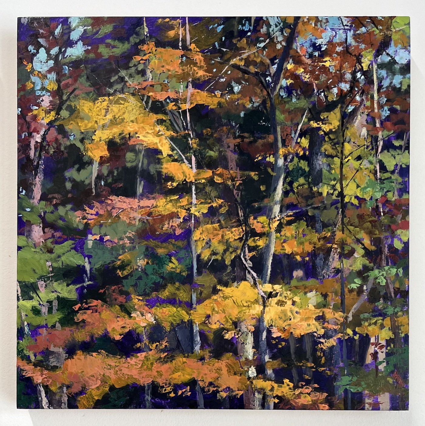 Rosendale Fall 2, 2023 oil on linen on panel 10 × 10 in