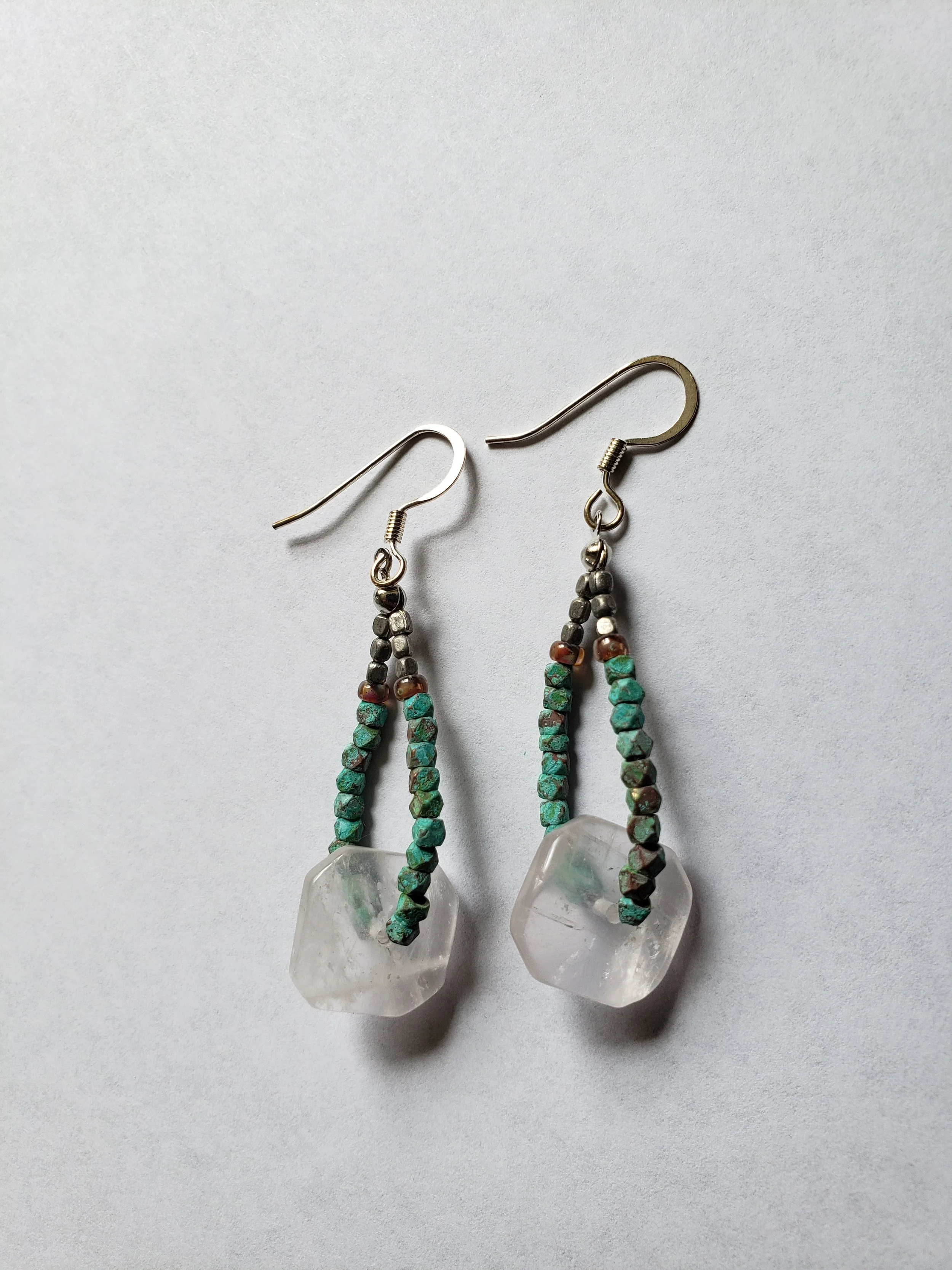 Rose quartz qith silver hooks.jpg