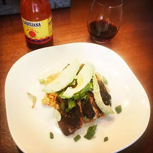 Blackened tilapia. Hell yeah. 
#blackenedtilapia #foodie #yum #homechef
