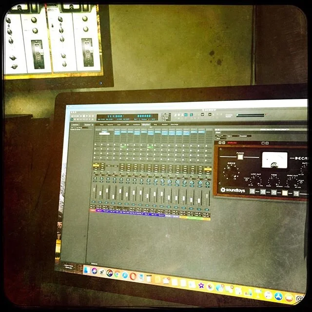 Some very early morning editing/mixing of some new #thegreatcrusades tunes. (Now onto my son&rsquo;s math lesson. ). #elearning 
#homeschool #producerlife #studiolife #thekineticconsole #newmusic #makingrecords