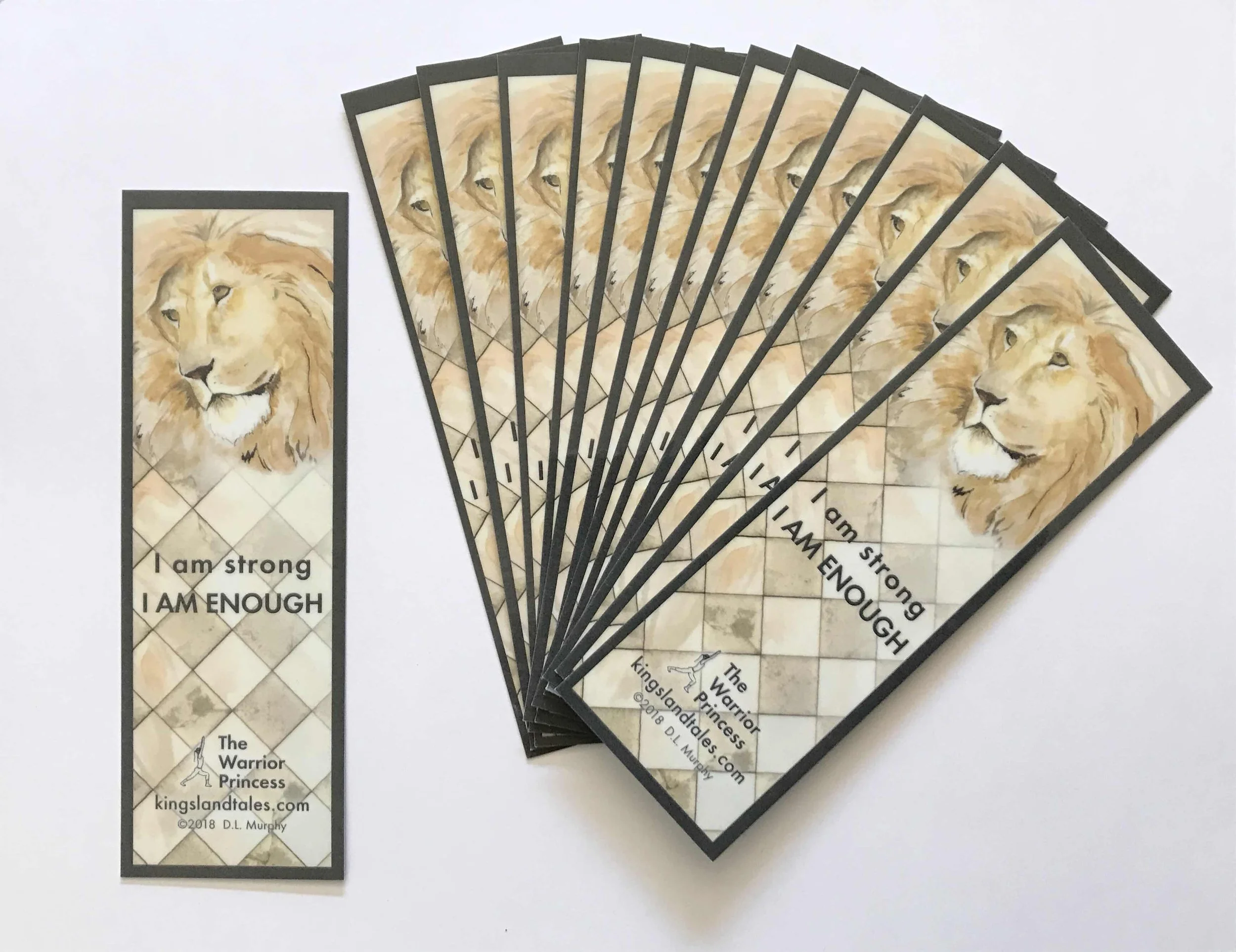 “I am enough” Lion Bookmark