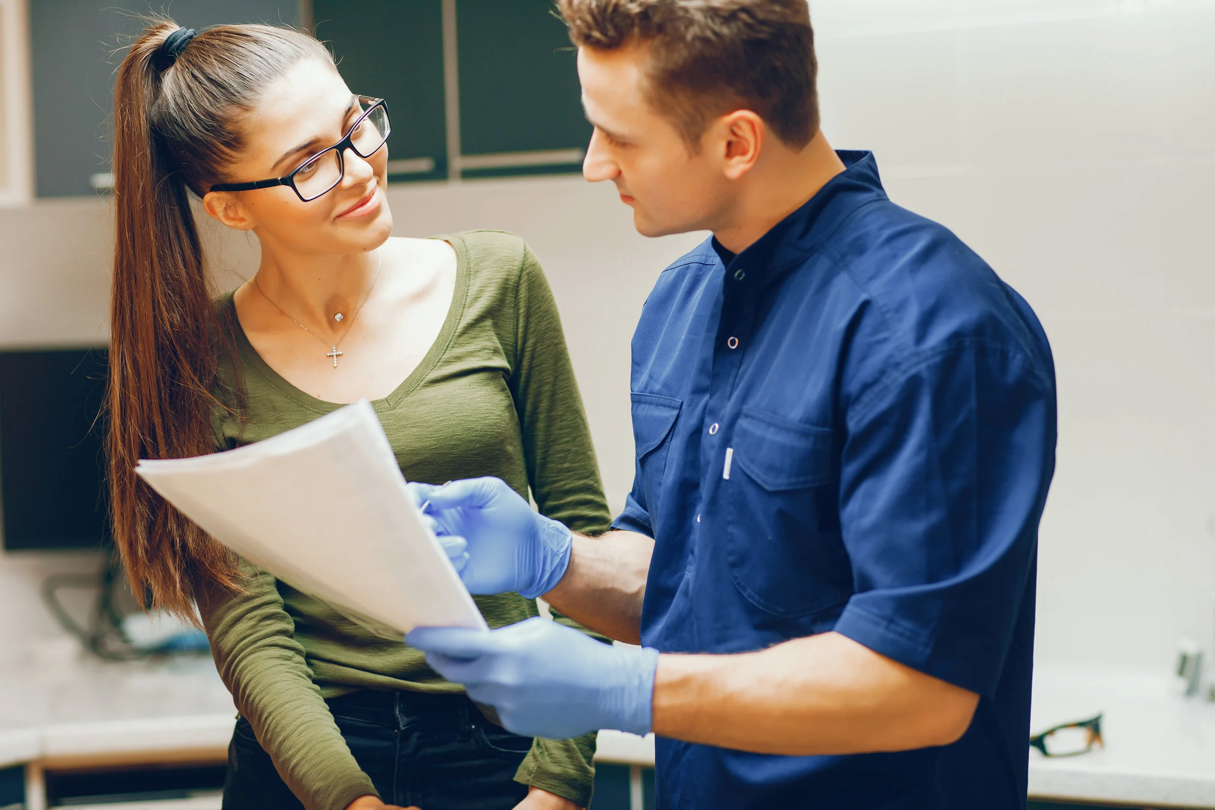 dentist and patient