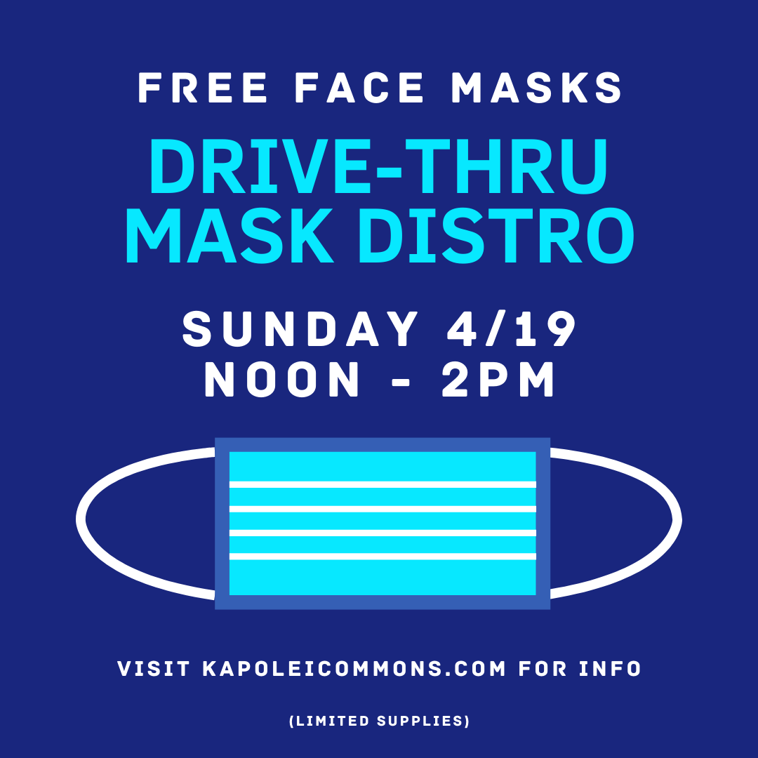 Drive-Thru Face Mask Distribution