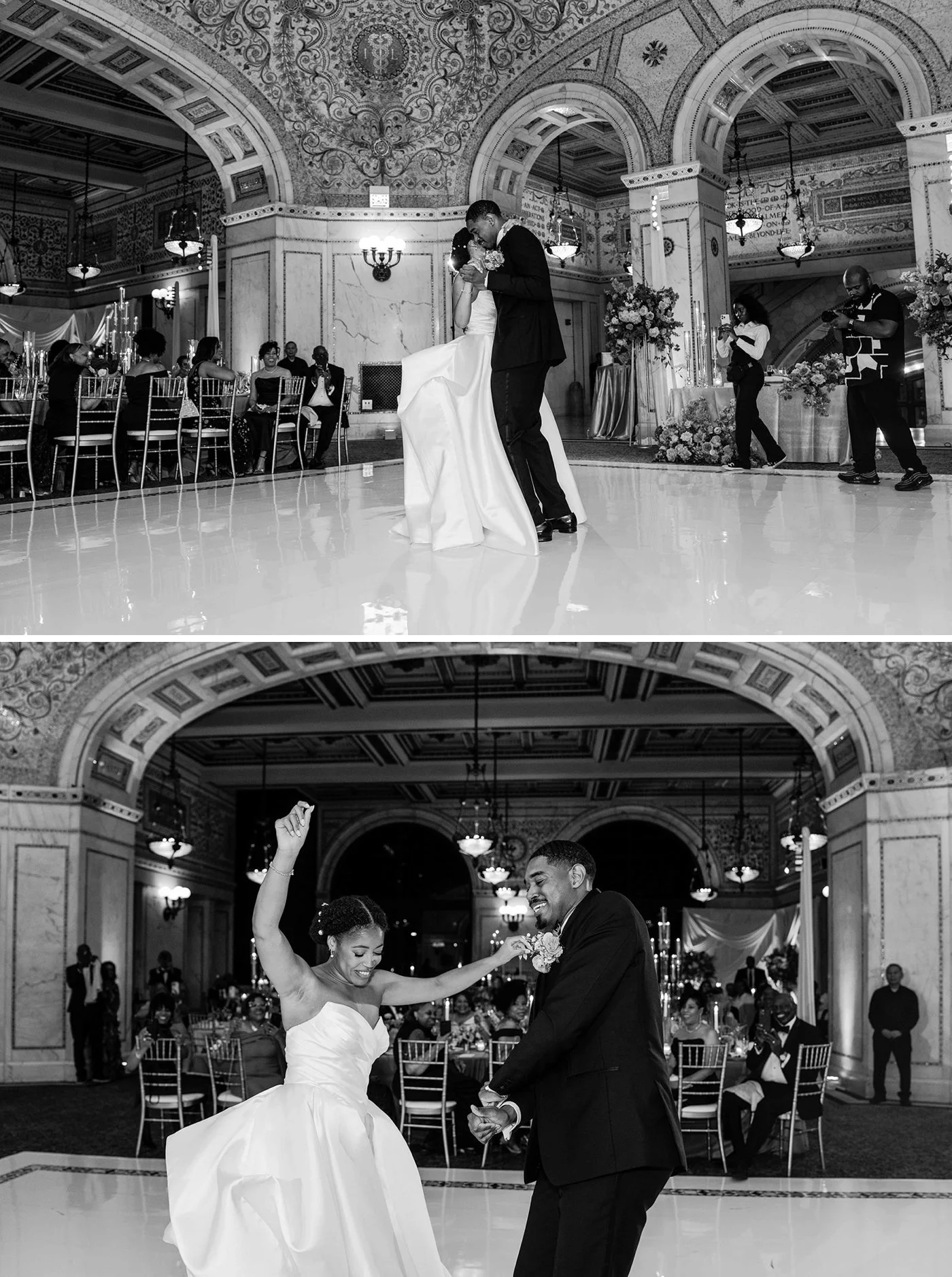 Wedding reception at the Chicago Cultural Center