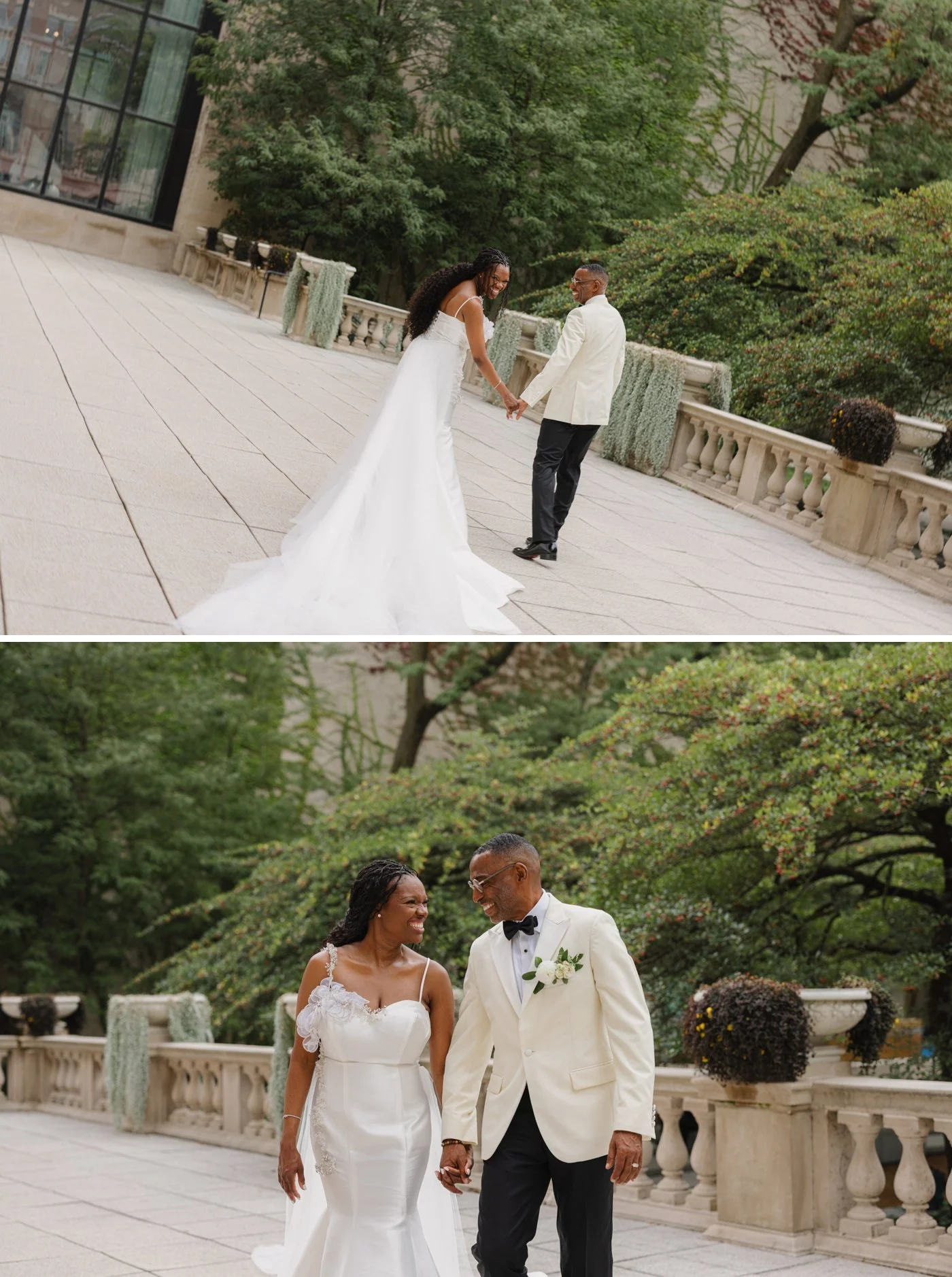 Bridal portraits in Downtown Chicago