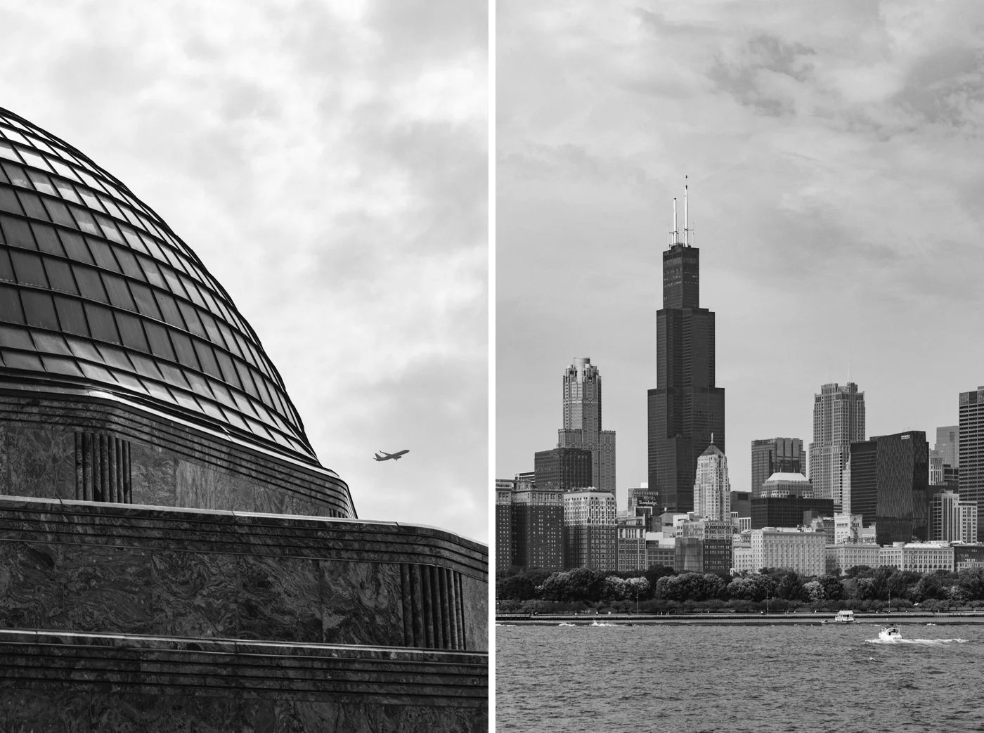 Fall wedding at Adler Planetarium