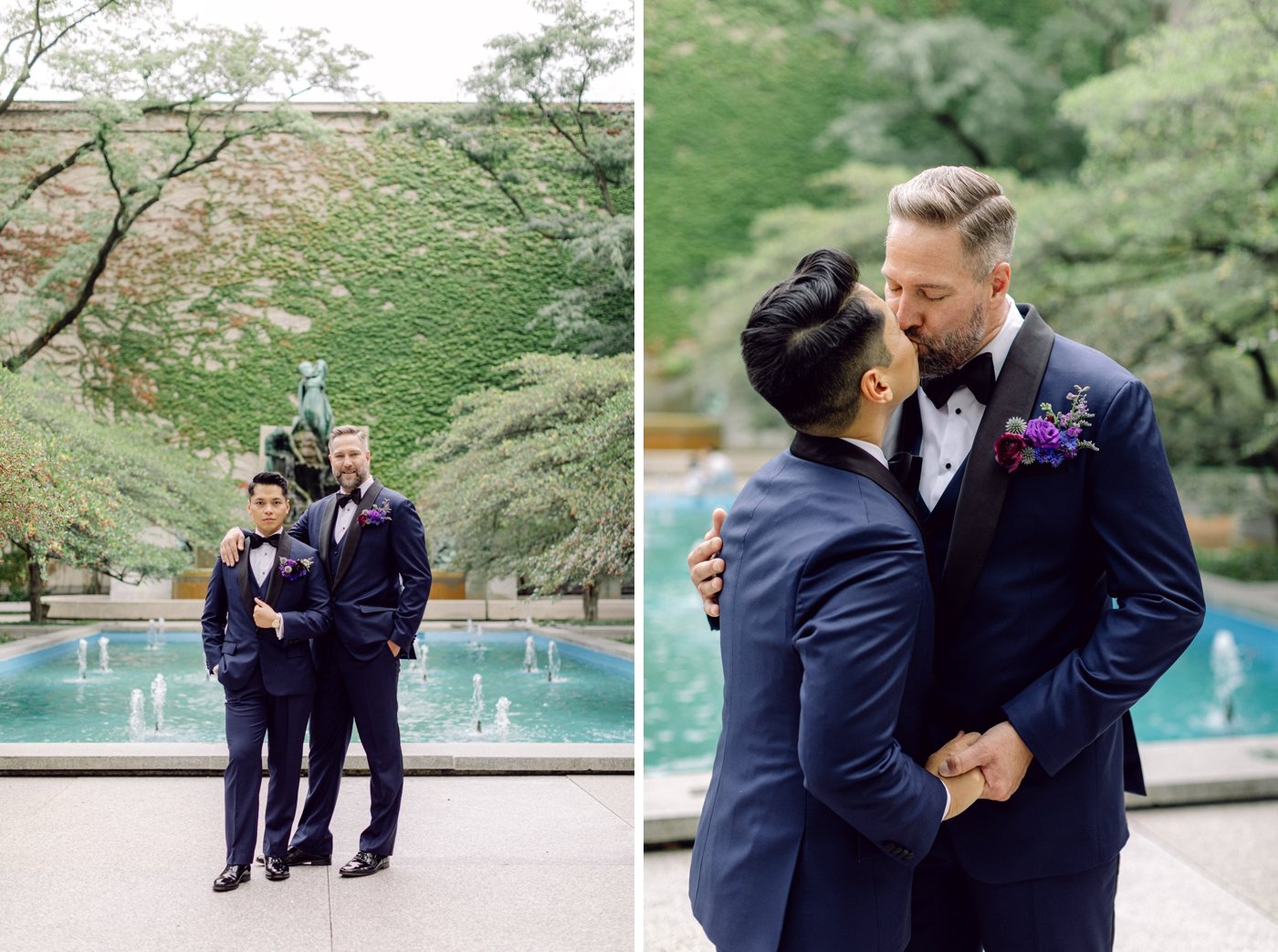 Wedding portraits at Adler Planetarium