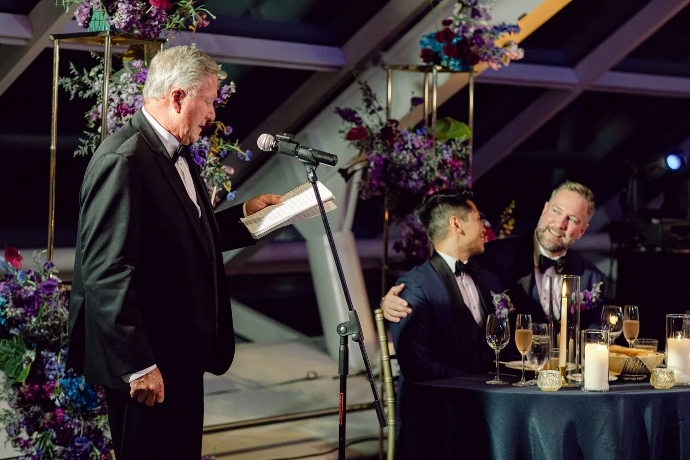 Wedding reception at Adler Planetarium