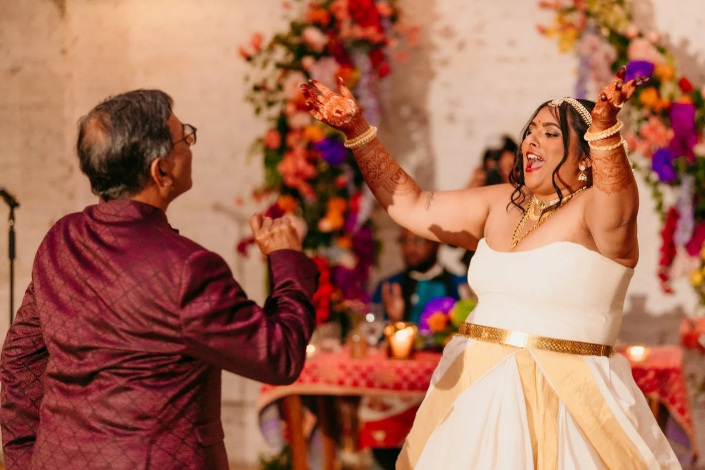 Father-daughter wedding dance at The Joinery