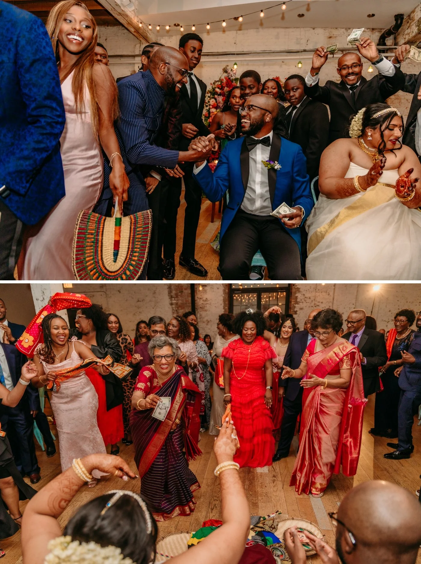 Traditional Tanzanian dance at a Chicago wedding