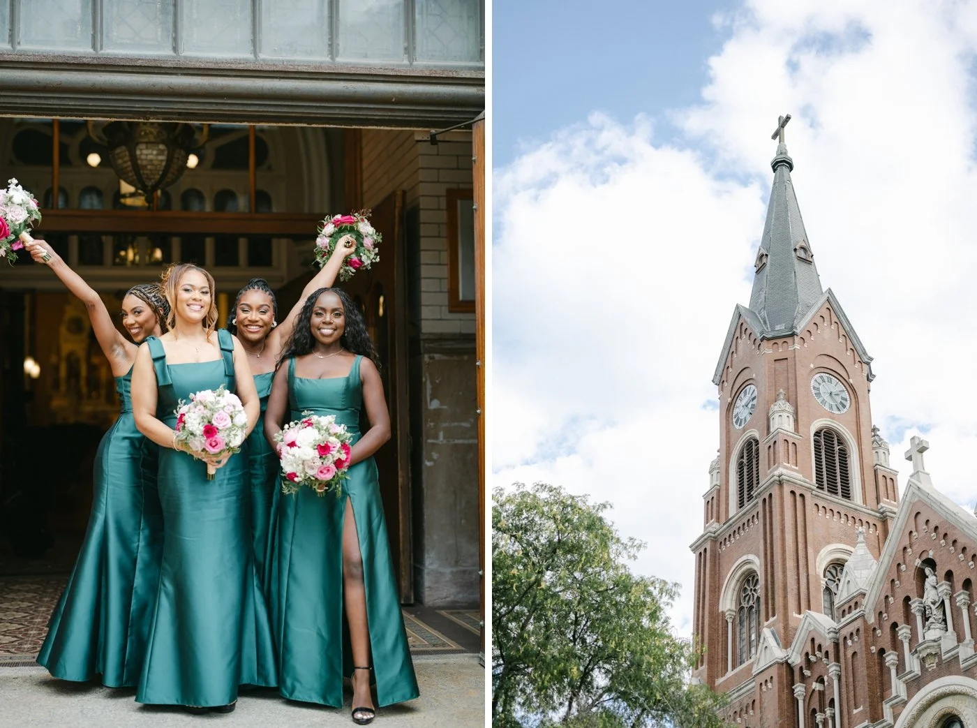 Wedding ceremony at St. Michael Church in Chicago