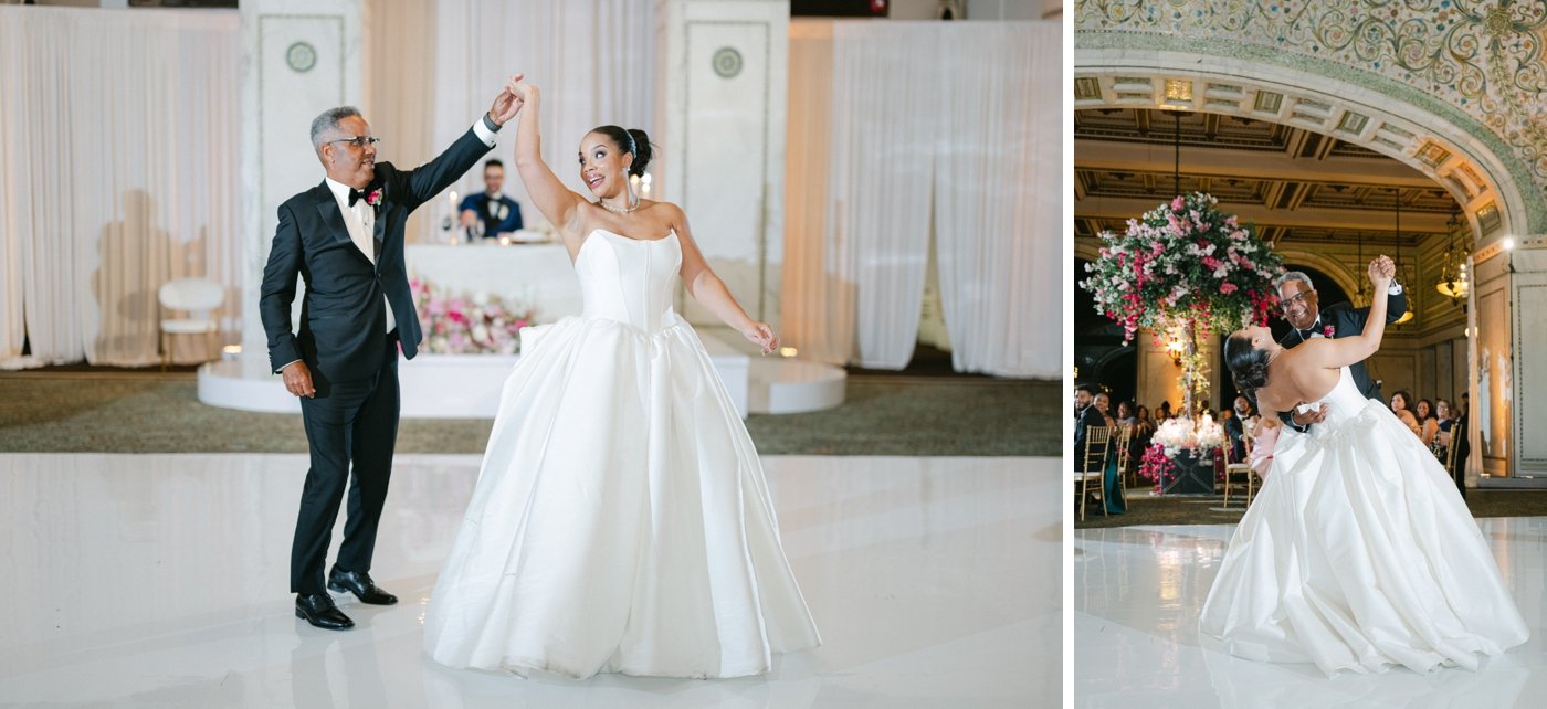 Father of the bride dance at a Chicago Cultural Center wedding