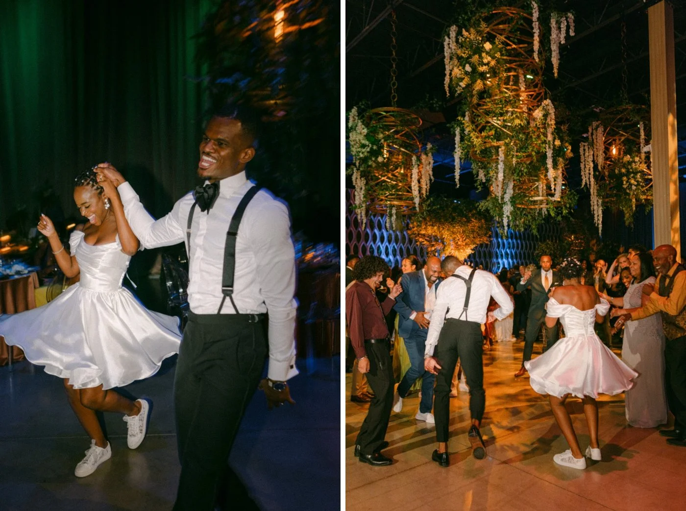 Bride wearing an Olivia Bottega reception dress