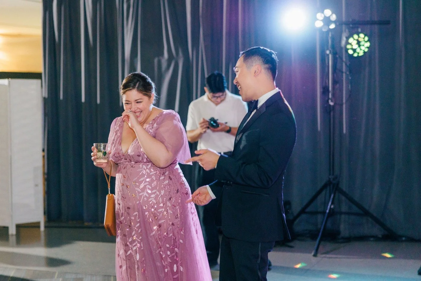 Wedding reception at the Adler Planetarium