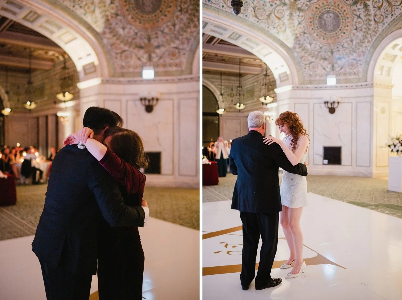 Parent dances at a Chicago Cultural Center wedding