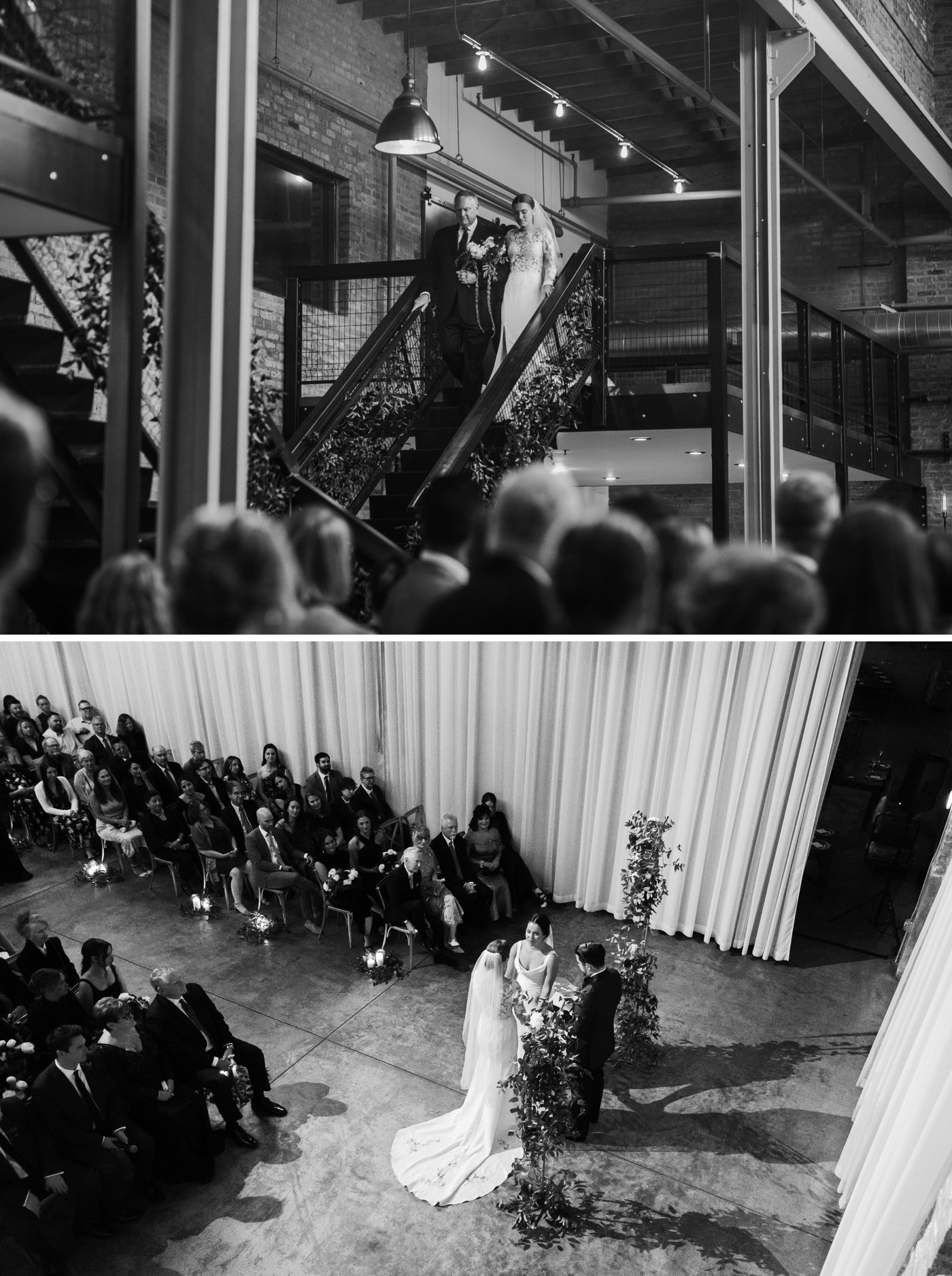 Wedding ceremony at Fairlie Chicago
