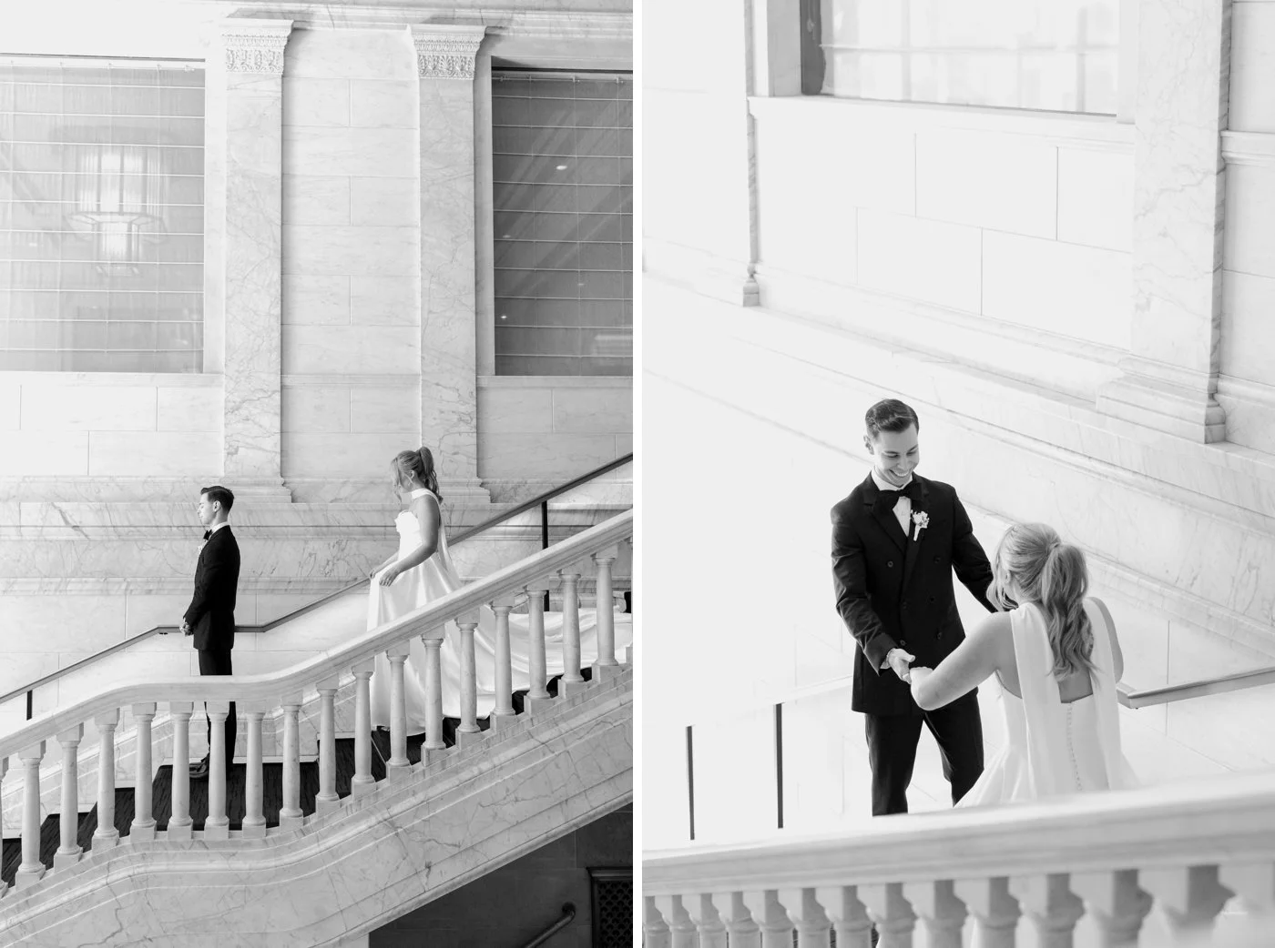 Wedding day first look