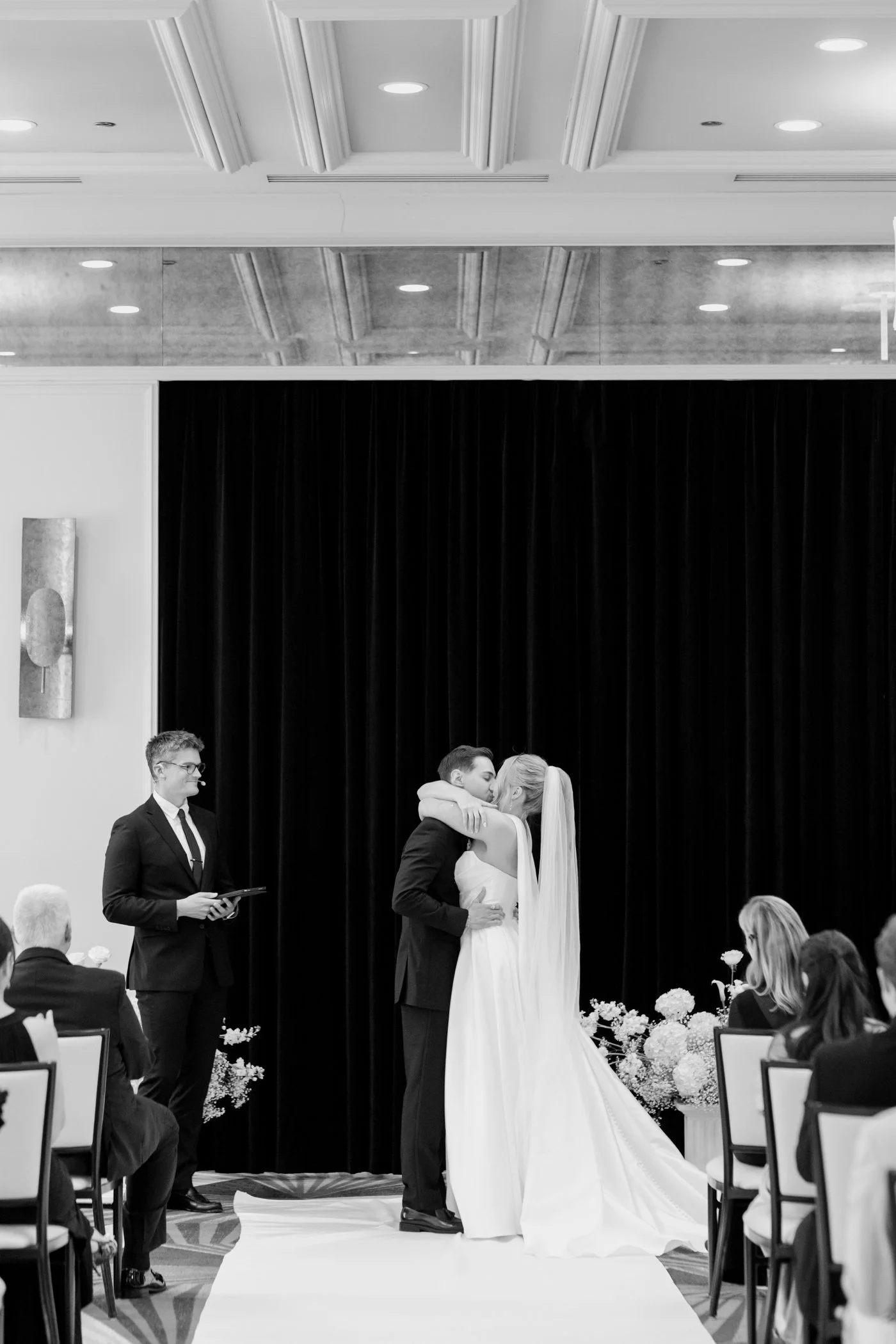Wedding ceremony at the Kimpton Gray Hotel