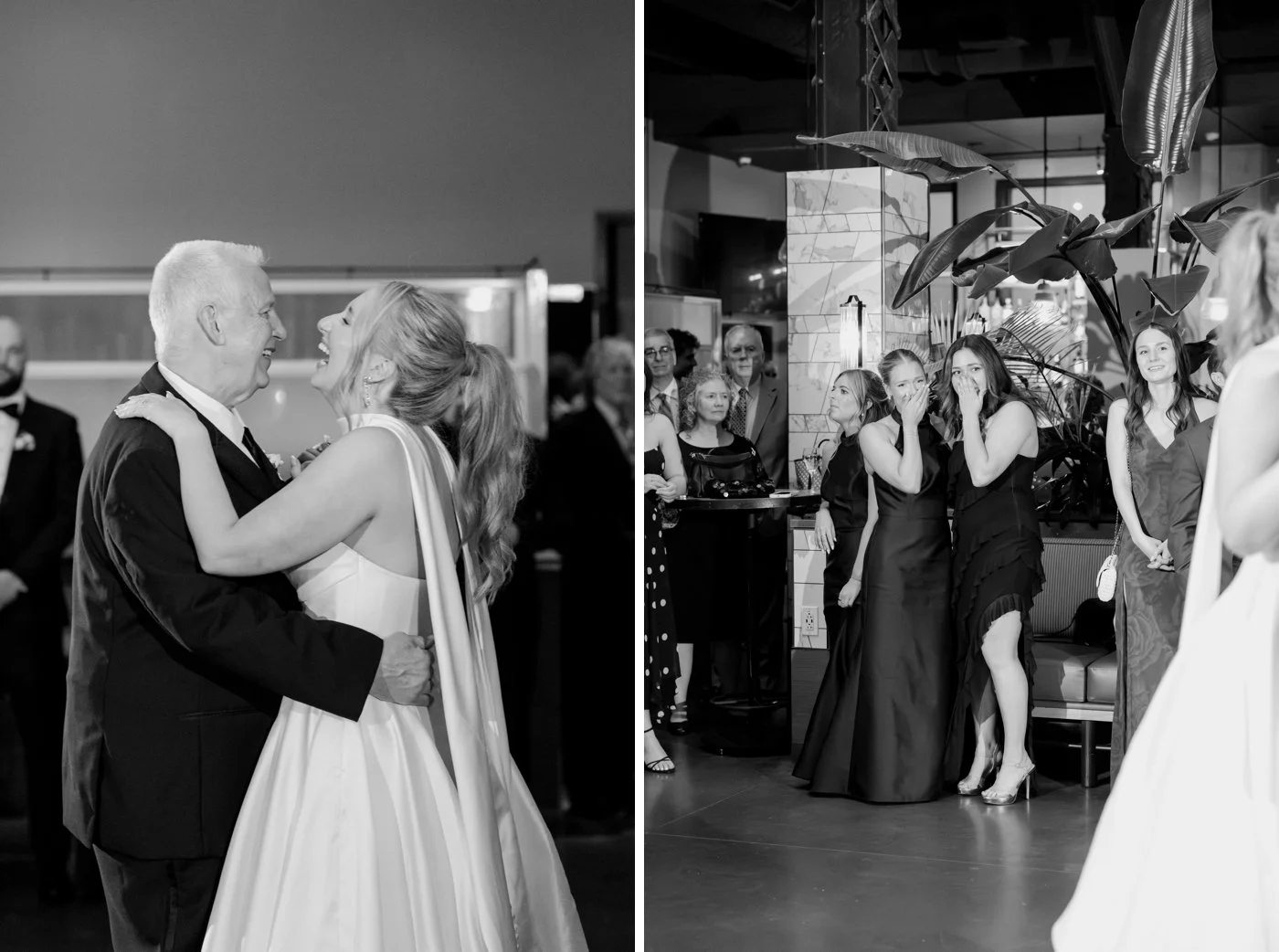 Father of the bride dance at a downtown Chicago wedding