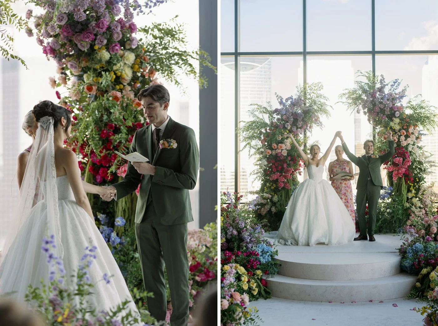 Wedding ceremony at 167 Events