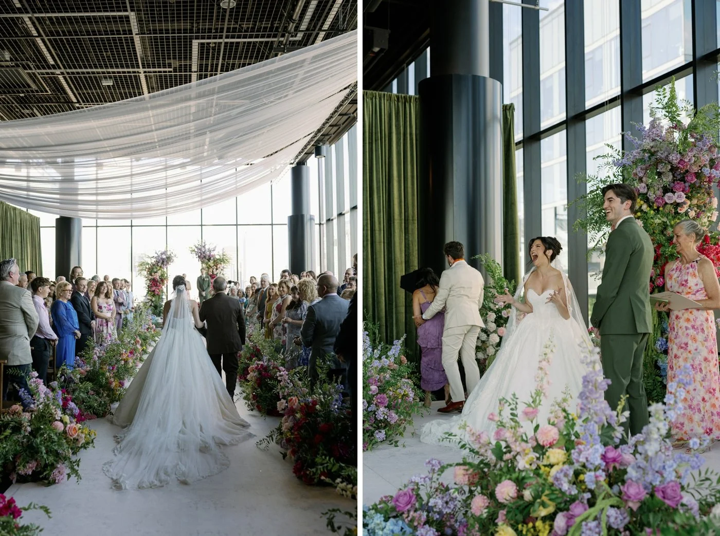 Wedding ceremony at 167 Events