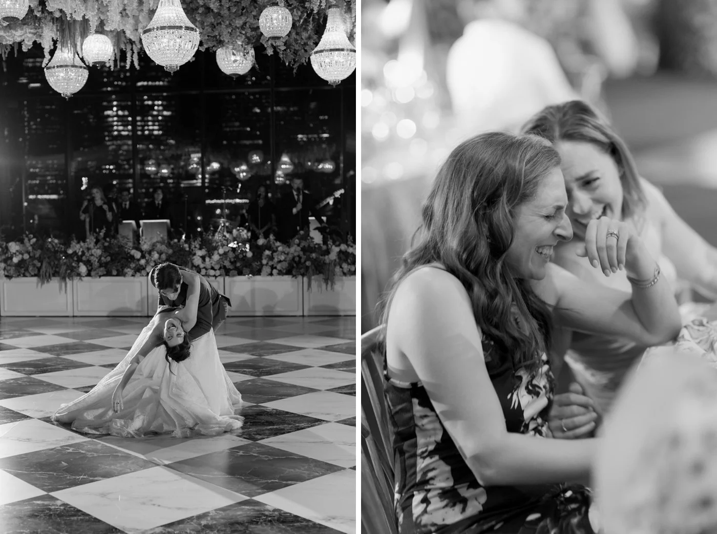 Bride and groom dancing at 167 Events wedding reception