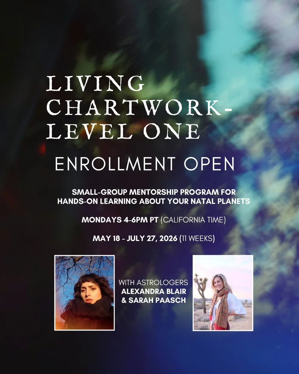 Living Chartwork Astrology Mentorship Program, May 18 to July 27