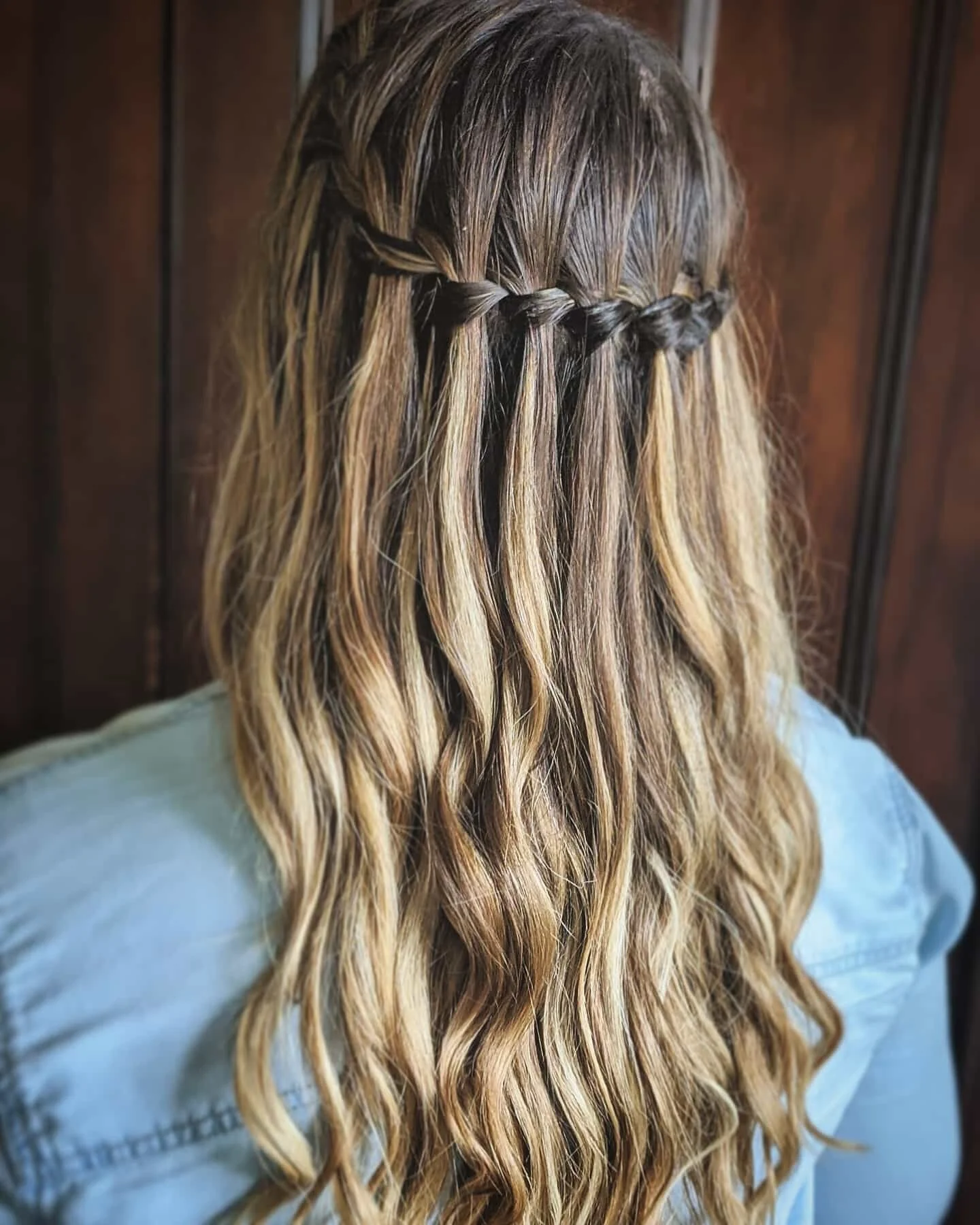 Cascading waterfall braids