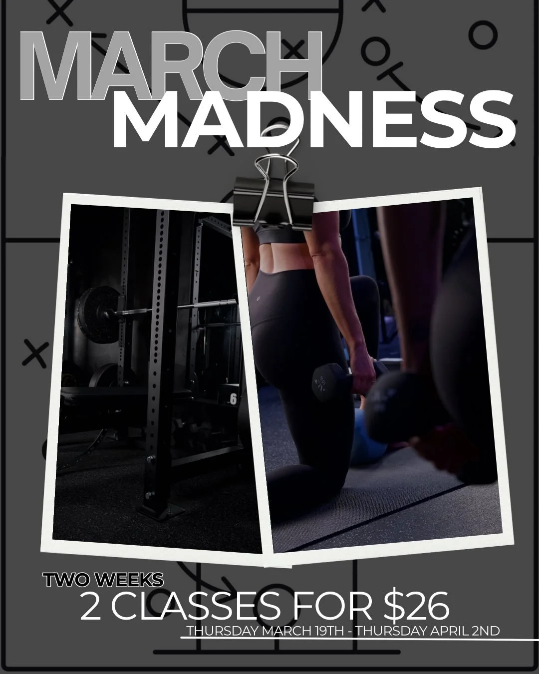 Jump start 🏀🔥💥🧨 your Spring / Summer fitness with March madness. How many classes will you get in?!? 

Bring yourself, bring your friend, bring your competitive spirit. Train like an ATHLETE! 🏆🥇🙌🏼⛹️⛹️&zwj;♀️⛹️&zwj;♂️

Purchase in app or onlin