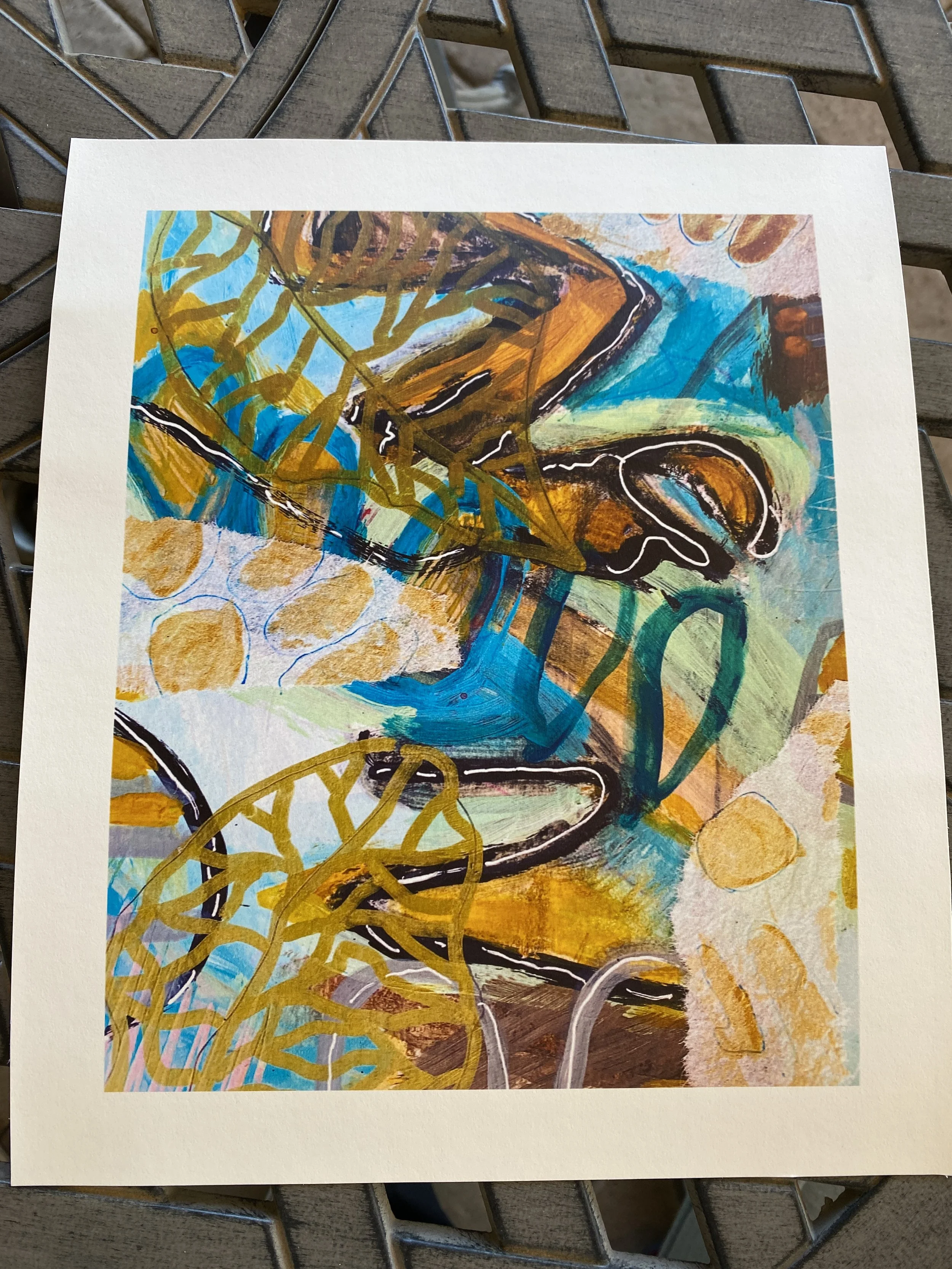 Gold Leaves of the Morning - Print  by (c)artbytsh