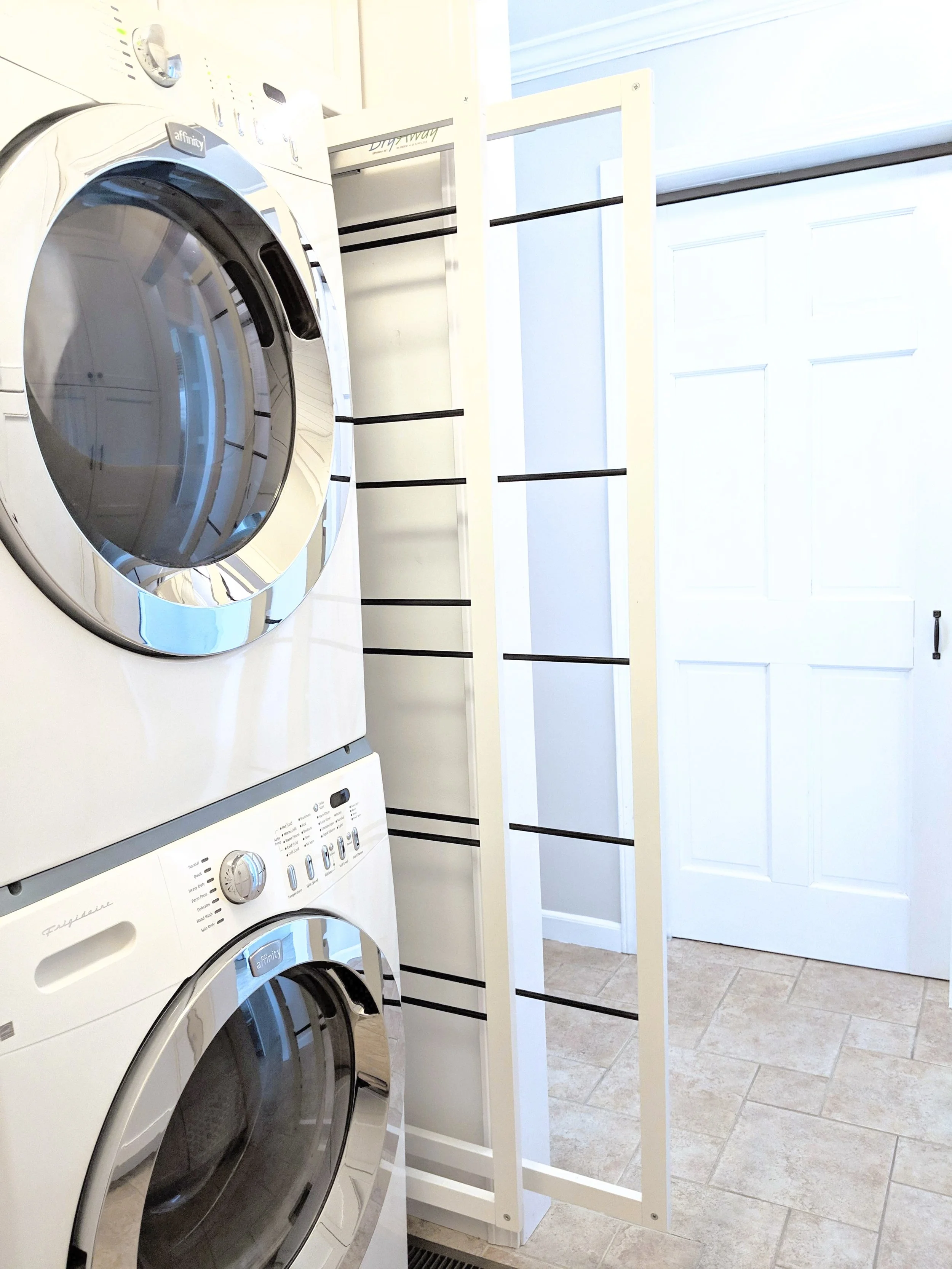 pull out drying rack for laundry room on How To Organize A Laundry Room The Spruced Home