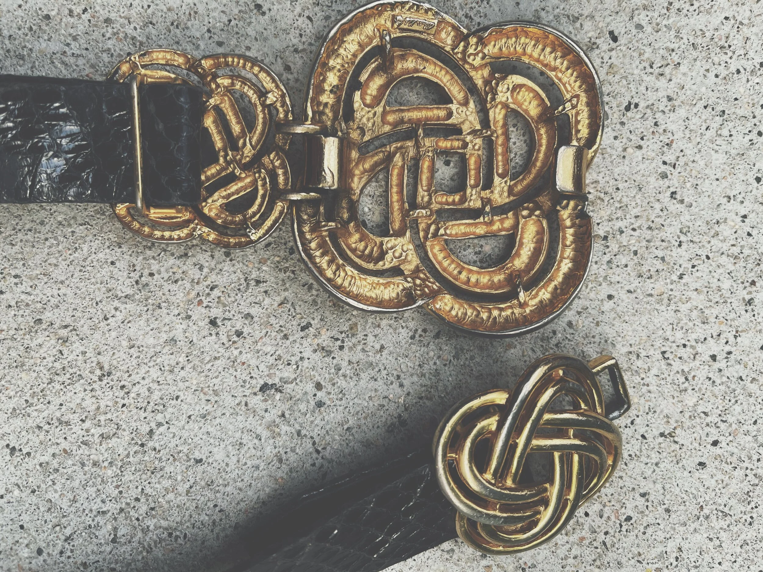 80s Alexis Kirk Geometric Belt — SOSOSO display picture 1