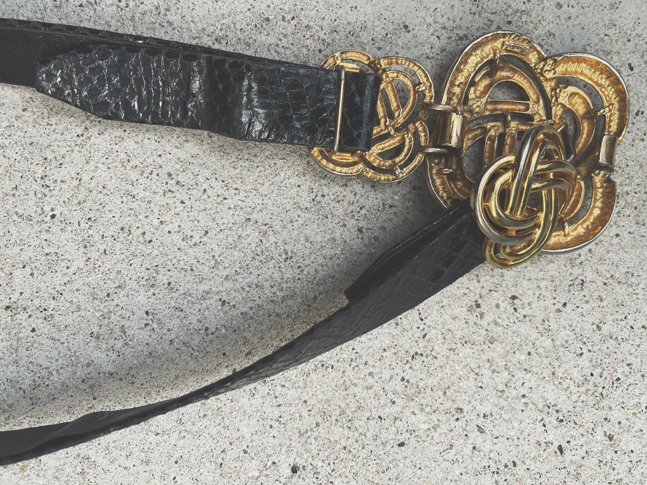 80s Alexis Kirk Geometric Belt — SOSOSO