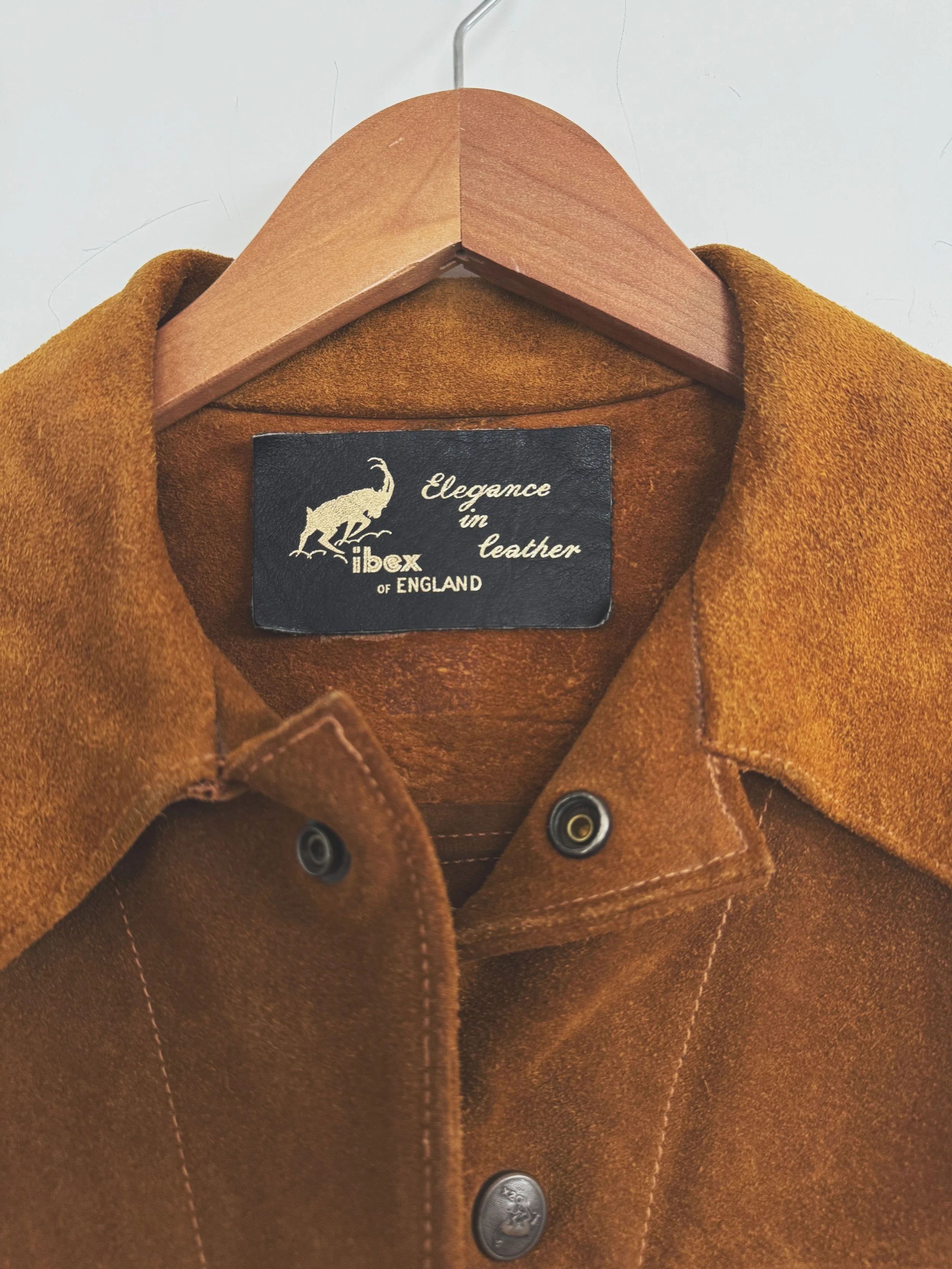 ibexスエードジャケット　ヴィンテージ Tobacco Fringe Ibex Suede Jacket — SOSOSO