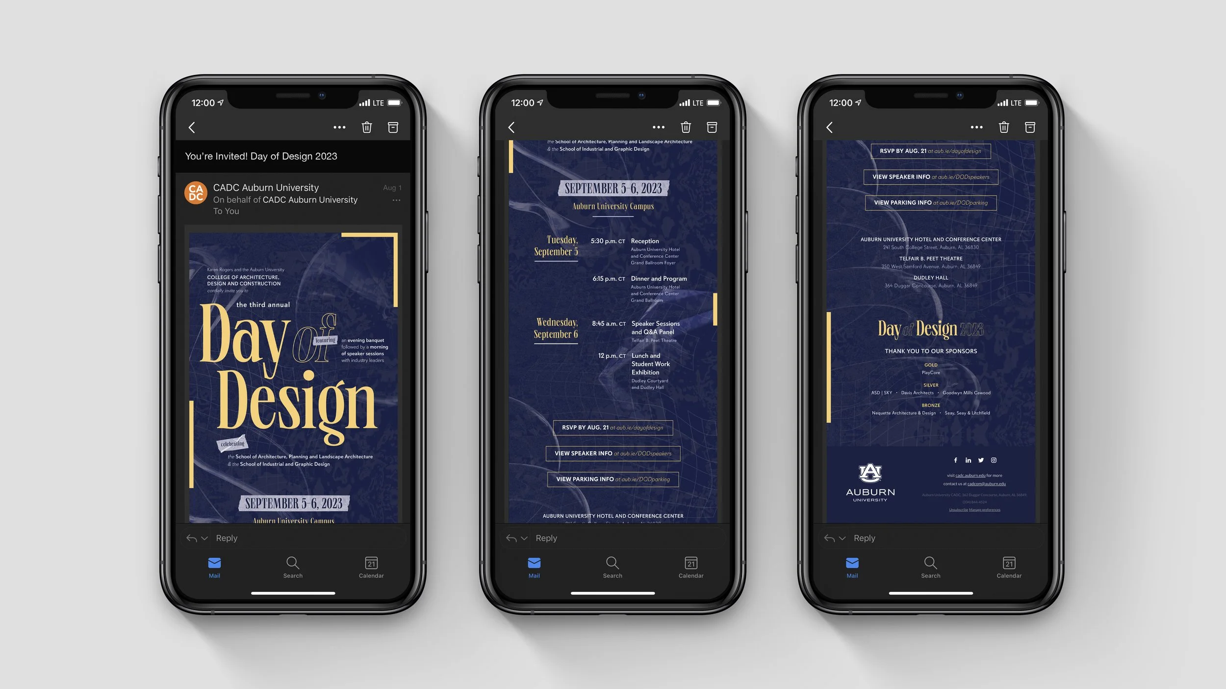  2023 Day of Design digital invitation 