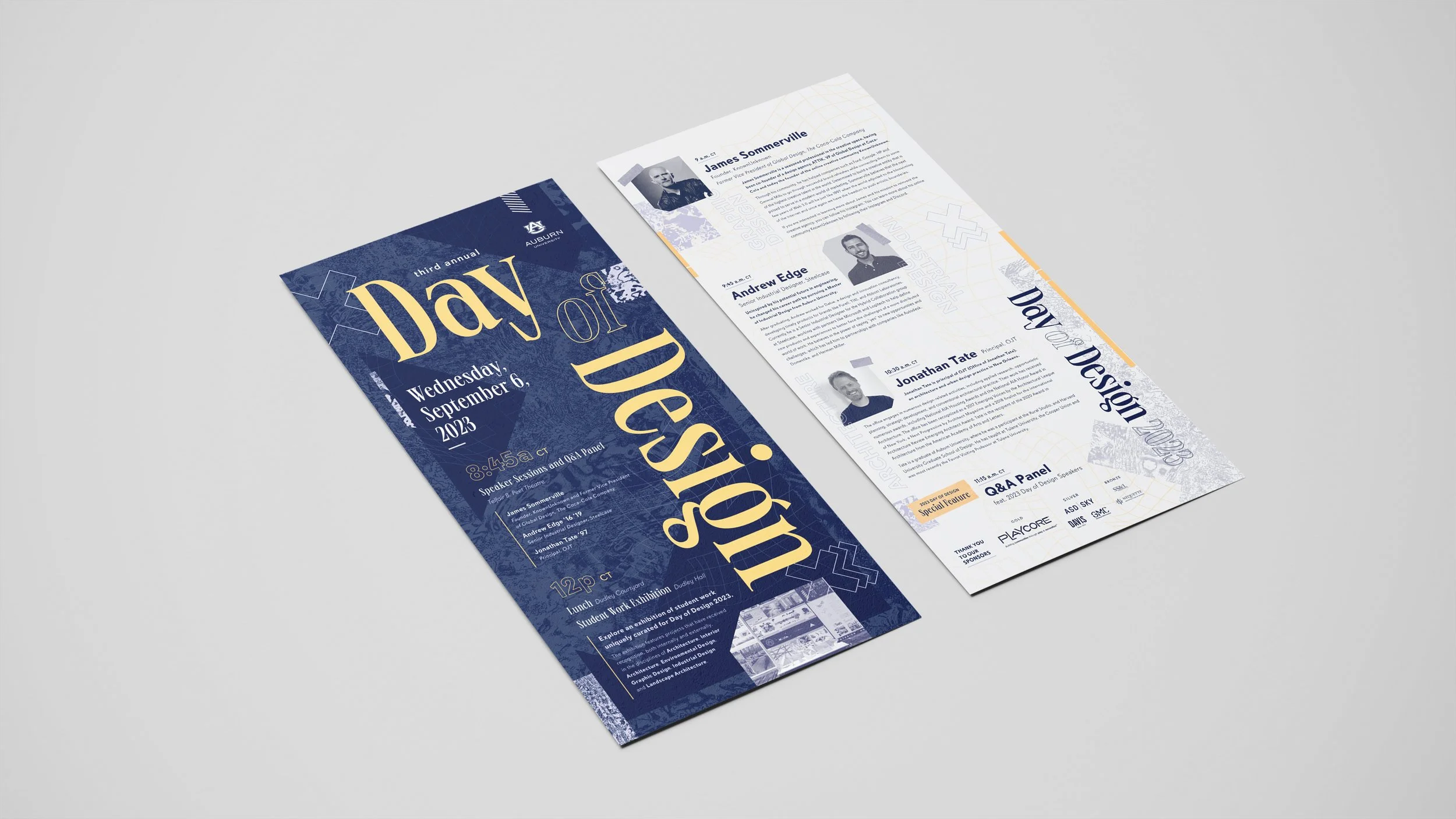  2023 Day of Design speaker session program 