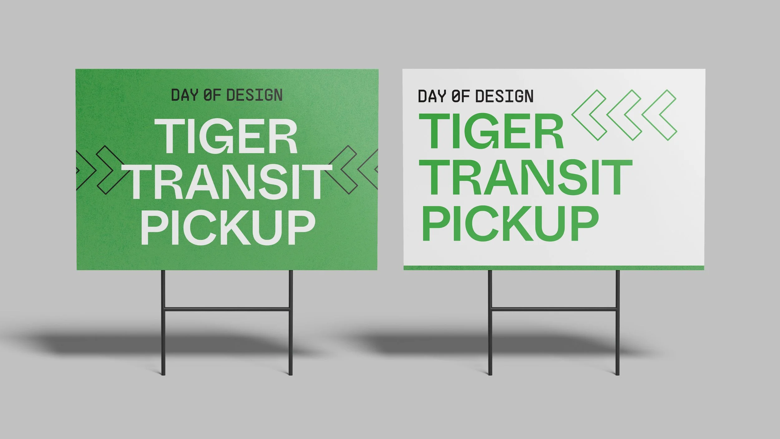  2024 Day of Design transit pickup location and directional signage 