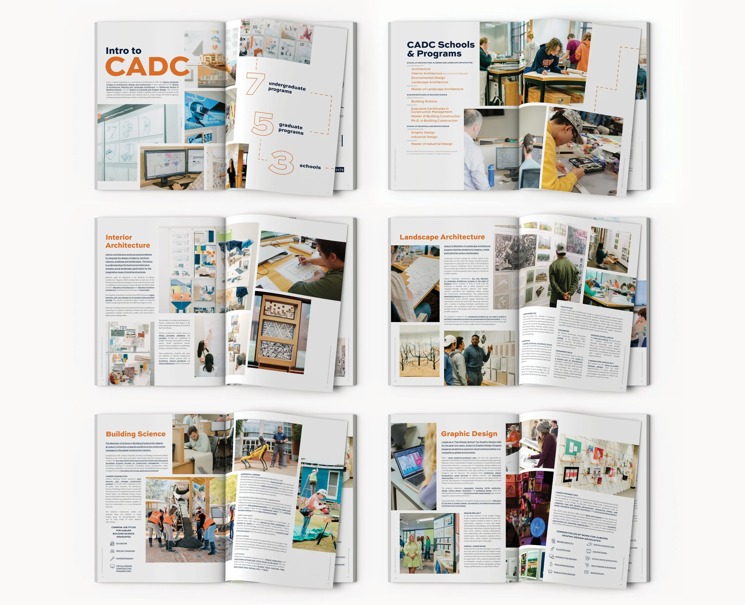   A modular layout organized complex academic information while maintaining clarity and consistency across the publication.  